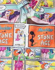Button-down shirt with Flintstones comic prints | By Moschino | 6-7 years