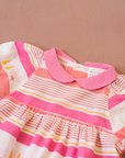 Pink dress with stripes and stars | 18-24 months