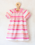 Pink dress with stripes and stars | 18-24 months