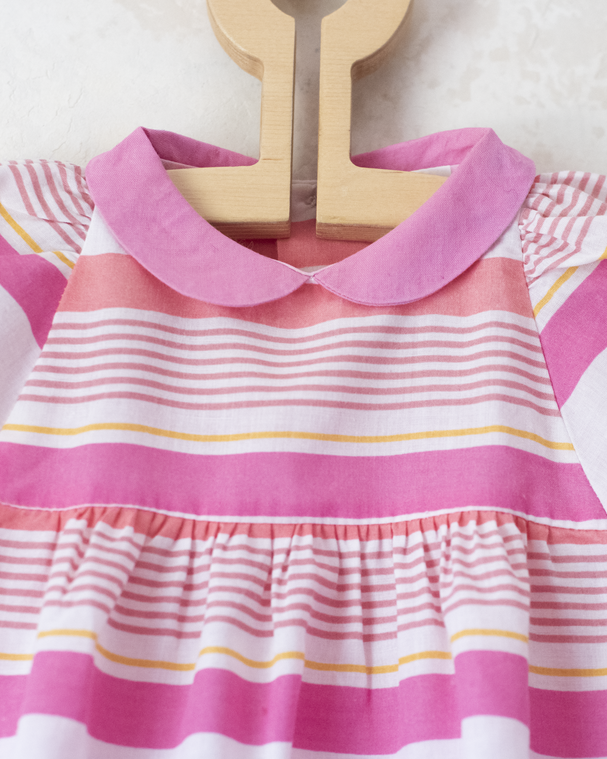 Pink dress with stripes and stars | 18-24 months