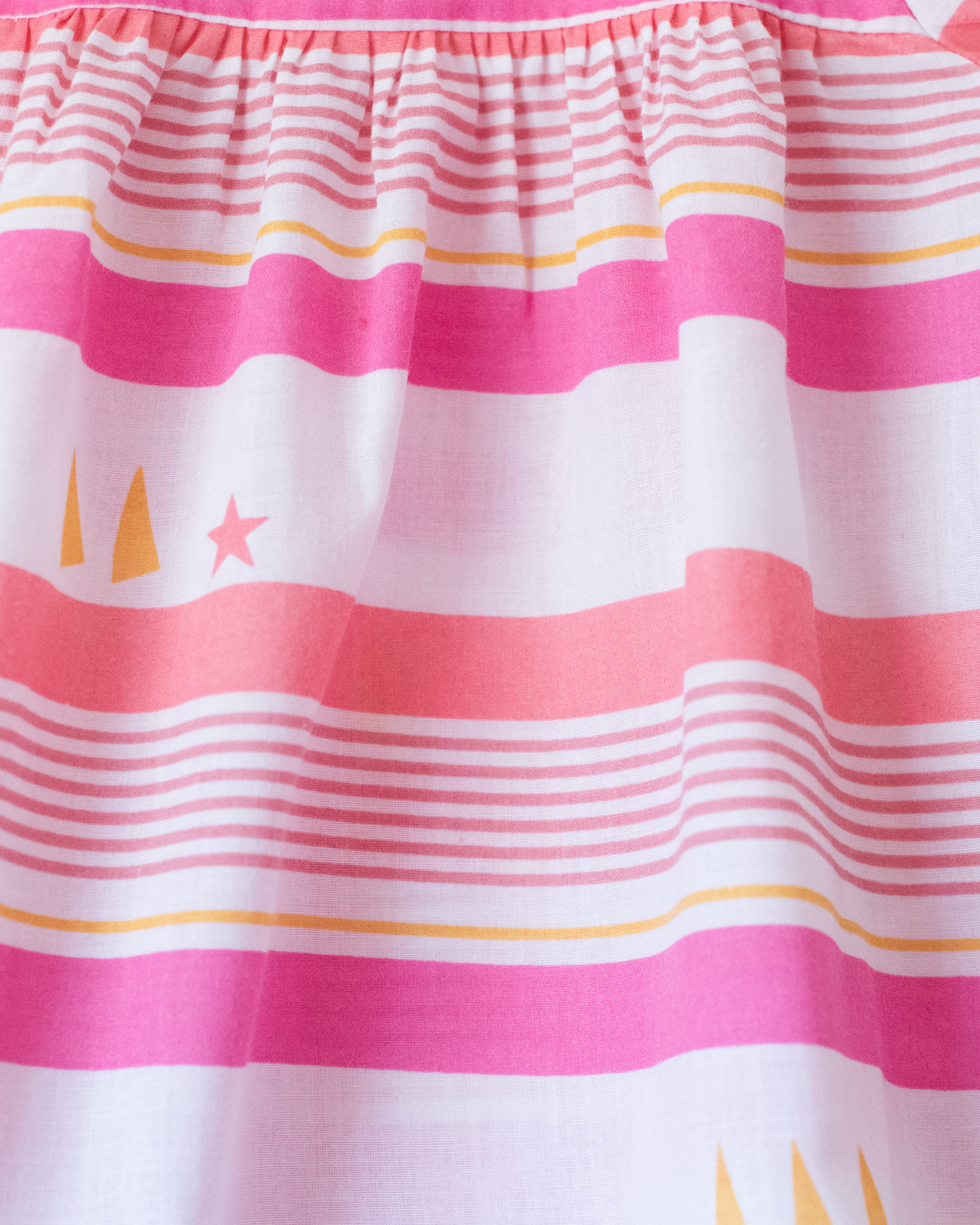 Pink dress with stripes and stars | 18-24 months