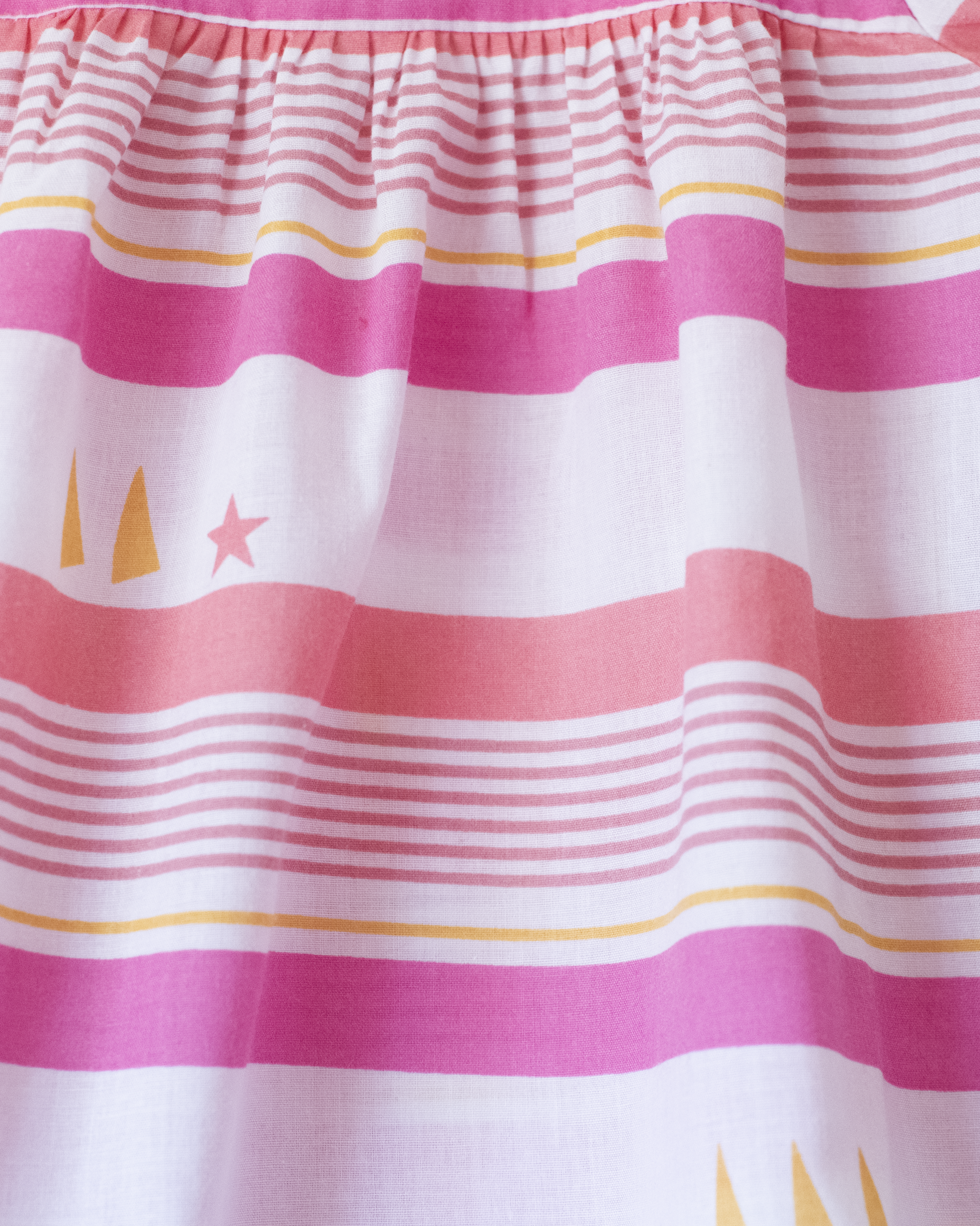 Pink dress with stripes and stars | 18-24 months