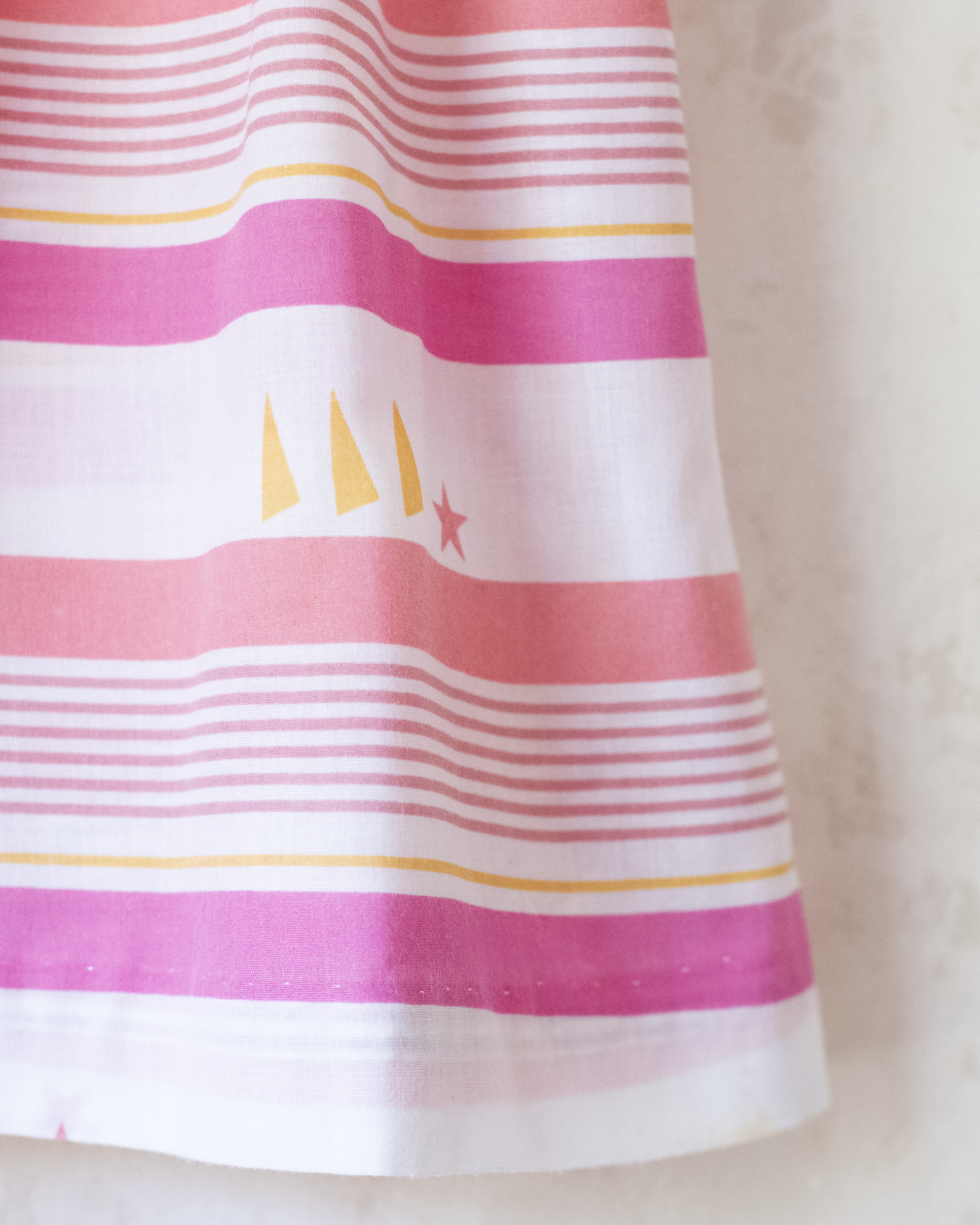 Pink dress with stripes and stars | 18-24 months