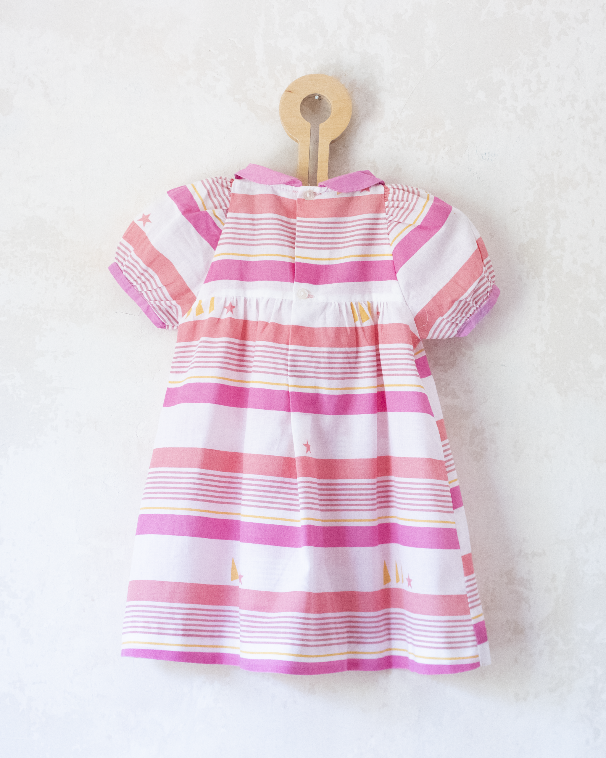 Pink dress with stripes and stars | 18-24 months