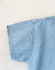 Tintin embroidered button-up denim shirt | 6-7 years
