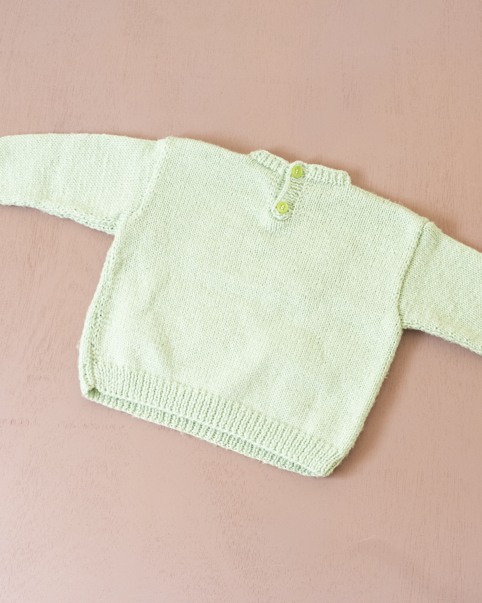 סריג ירוק עם תמפר משלגיה | 12-18 חודשים