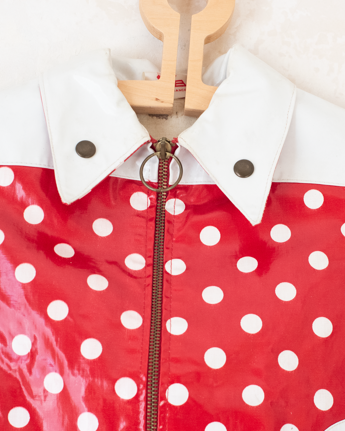 Red polka dot raincoat | 18-24 months