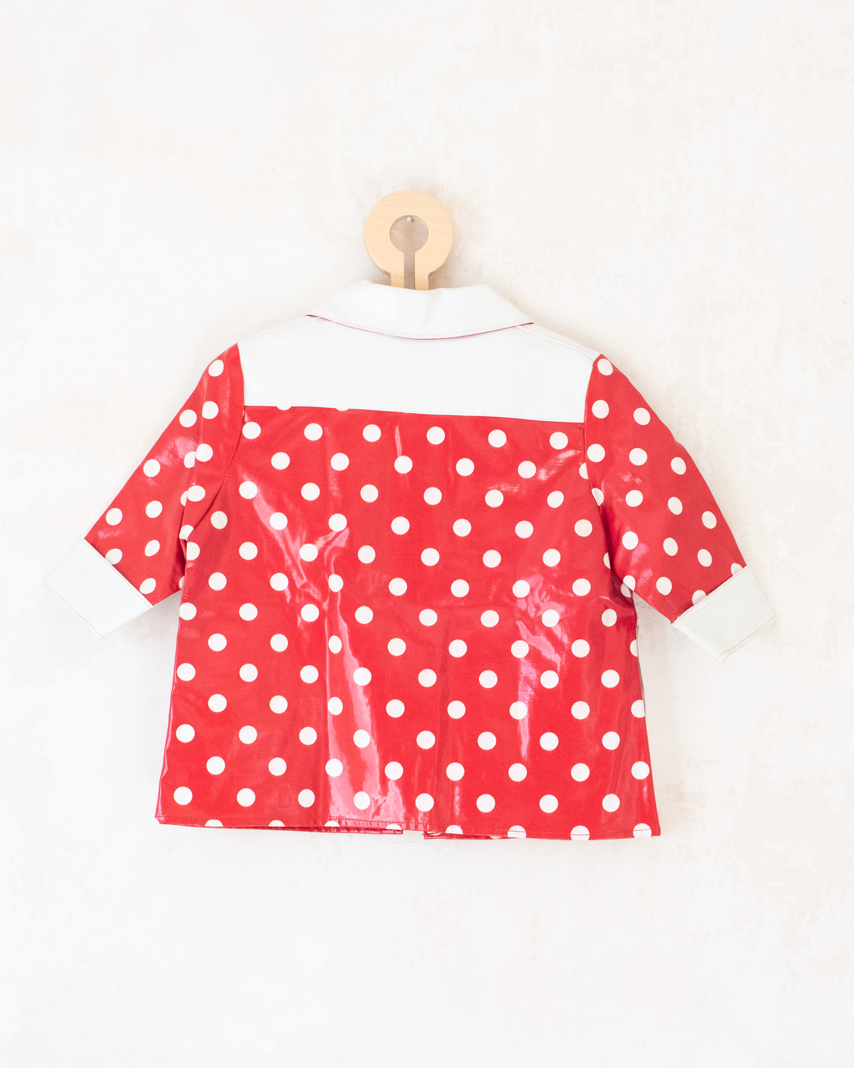 Red polka dot raincoat | 18-24 months