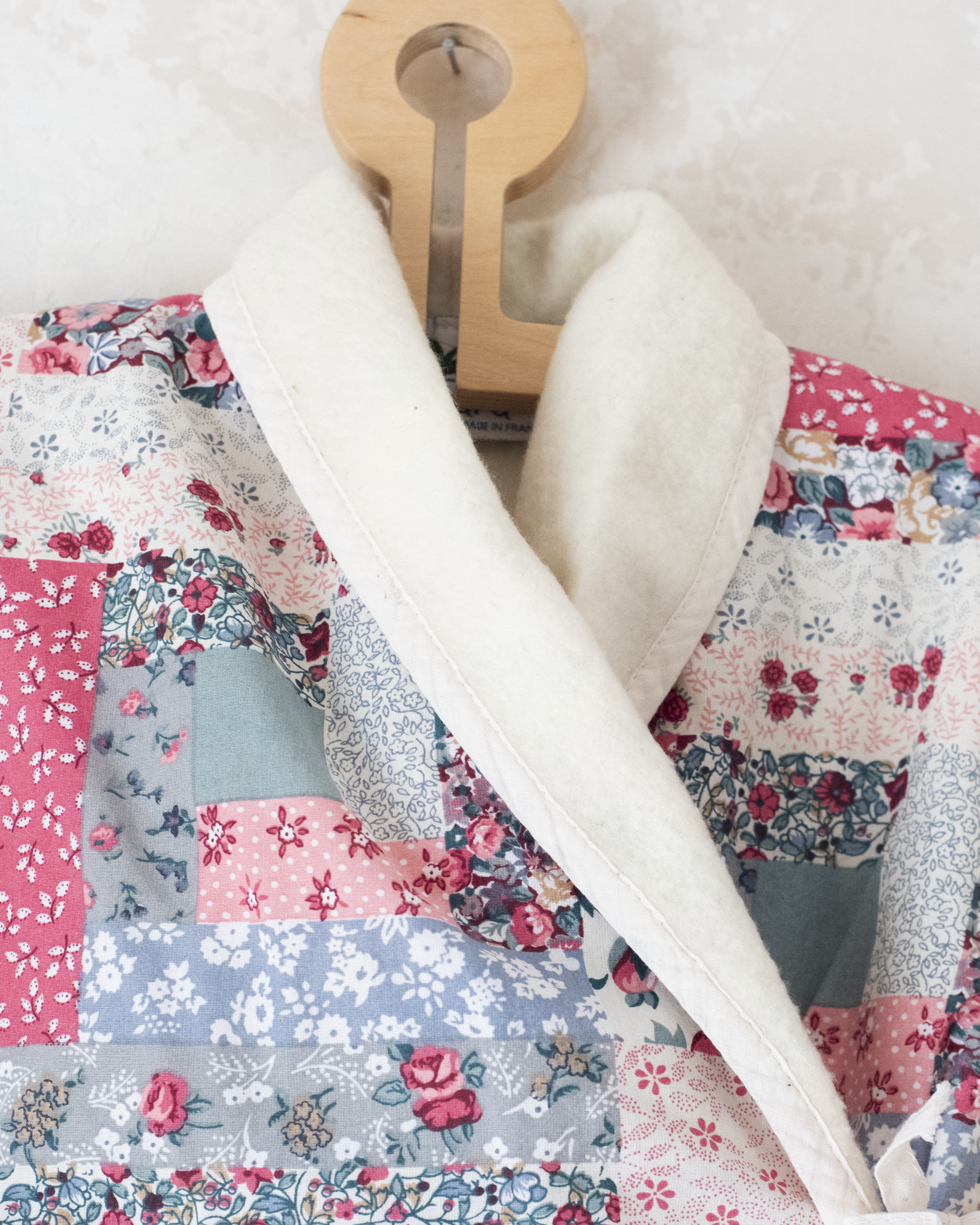 אוברול חורפי עם טלאים צבעוניים | 9-12 חודשים