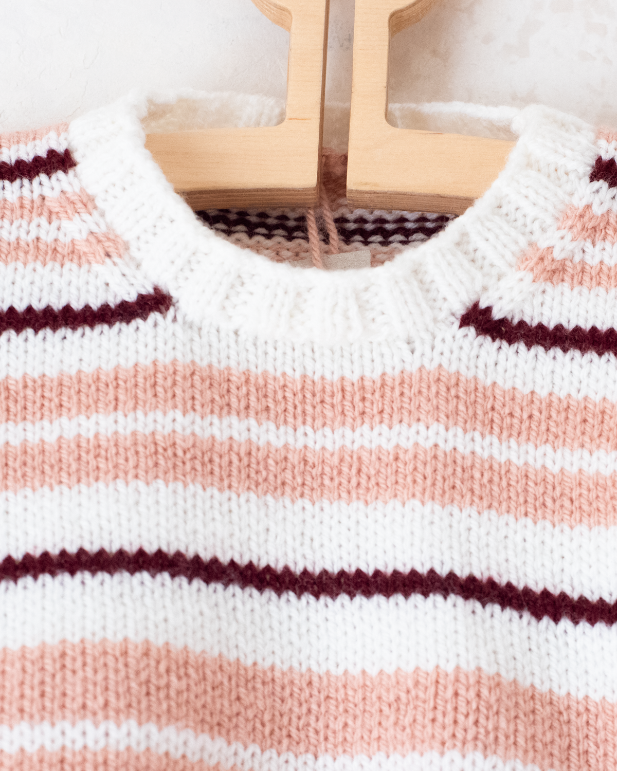 Pink Striped Wool Jumper | 3-4 years