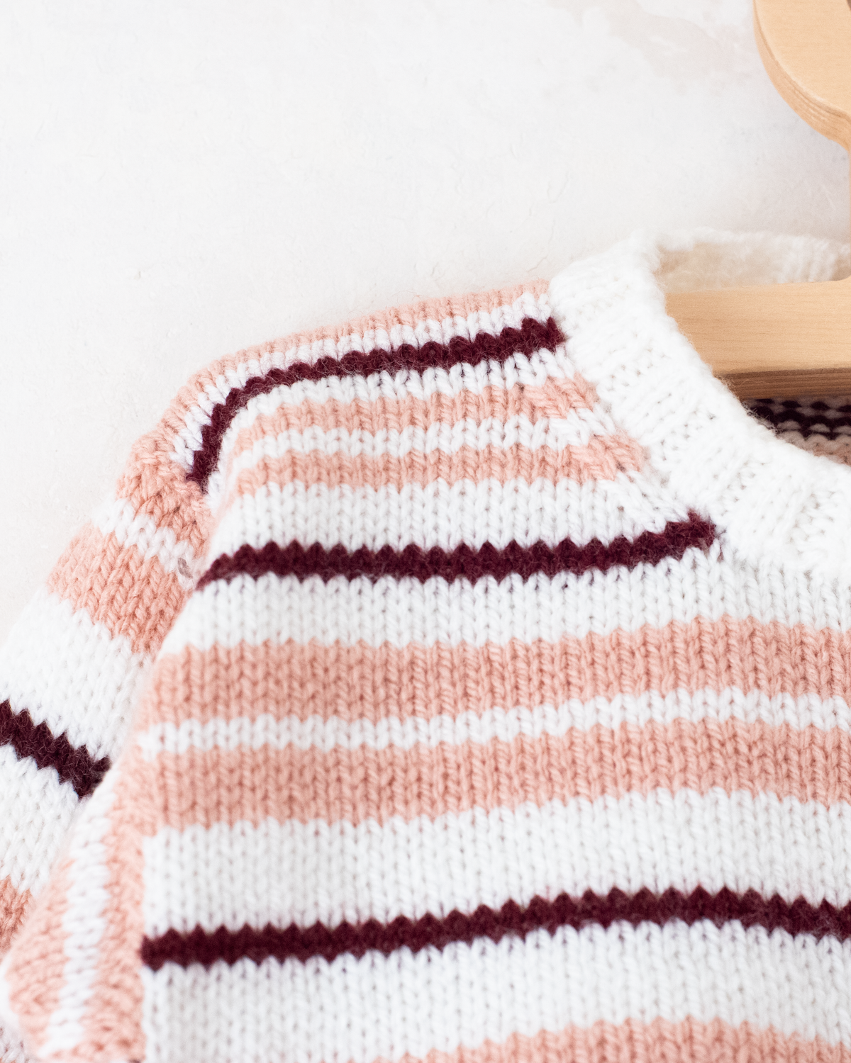 Pink Striped Wool Jumper | 3-4 years