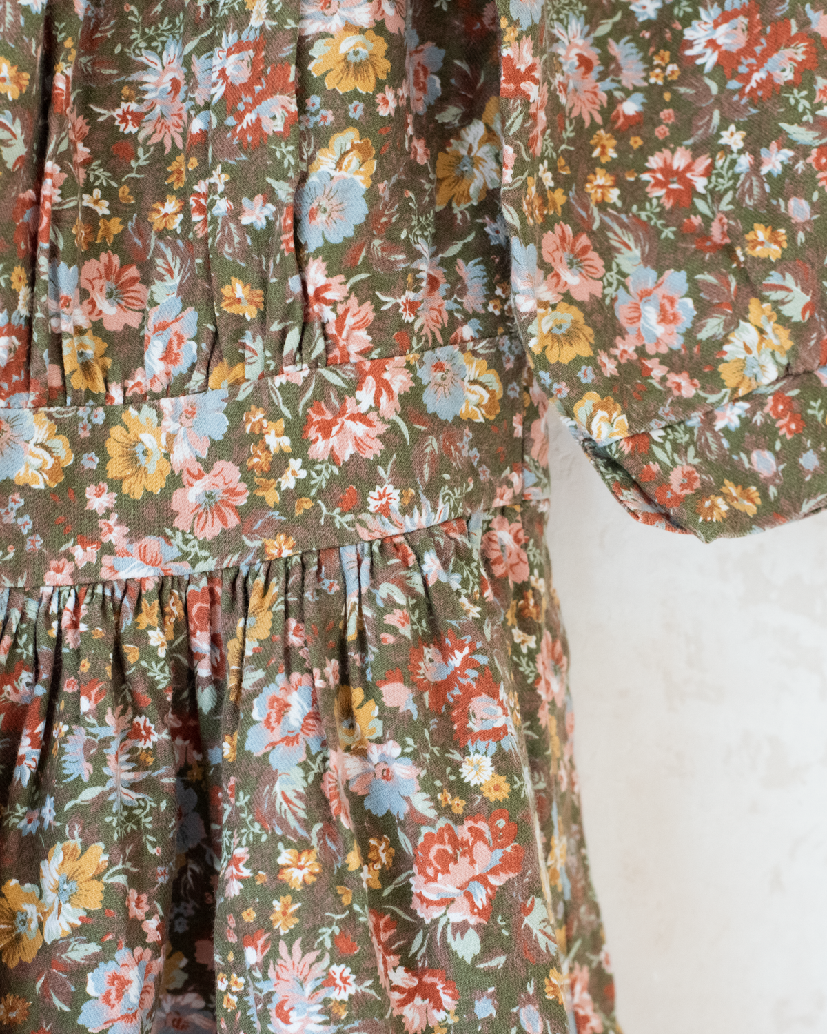 Floral dress with lace collar | 3-4 years