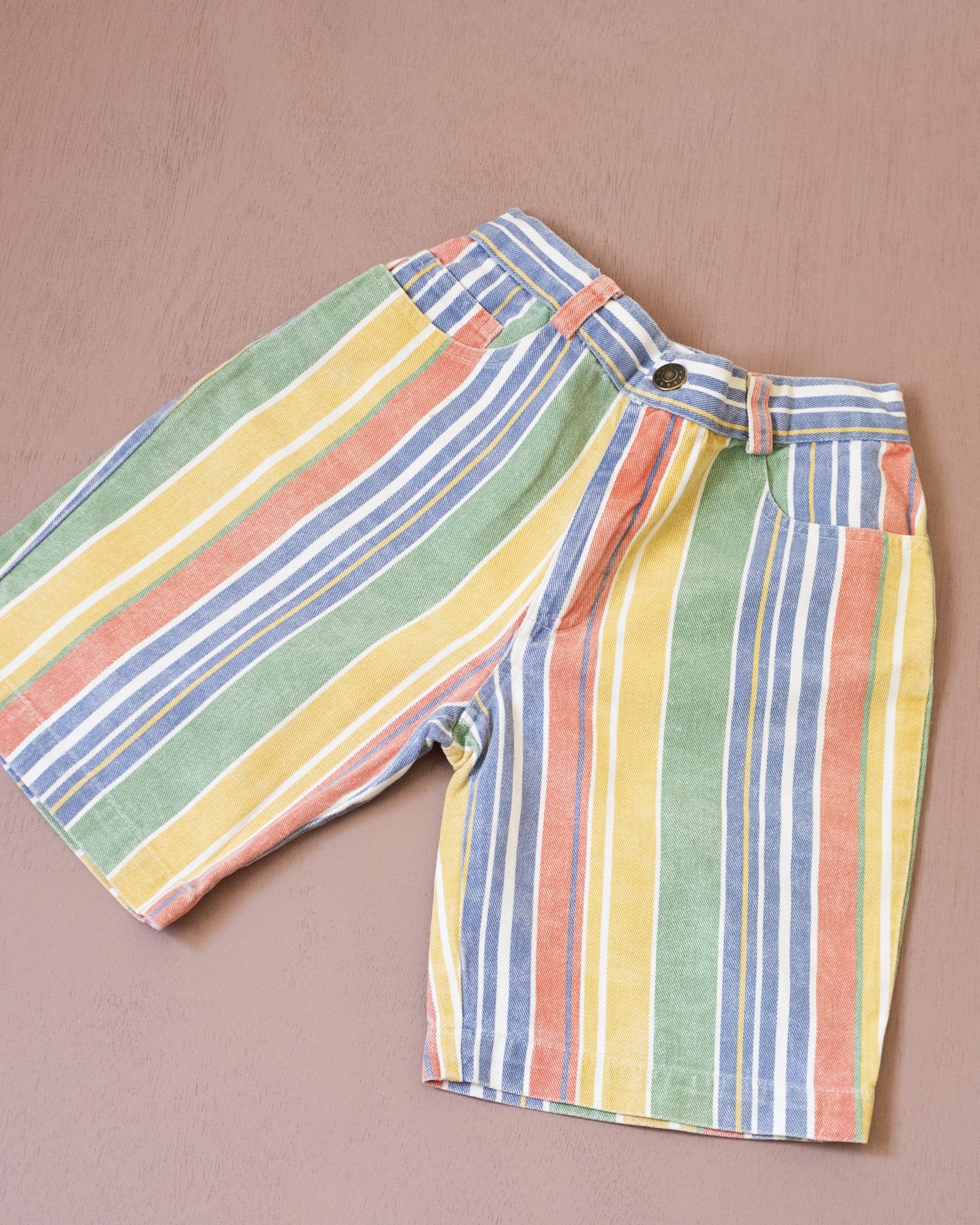 Colorful Striped Bermuda Shorts | 6-7 Years
