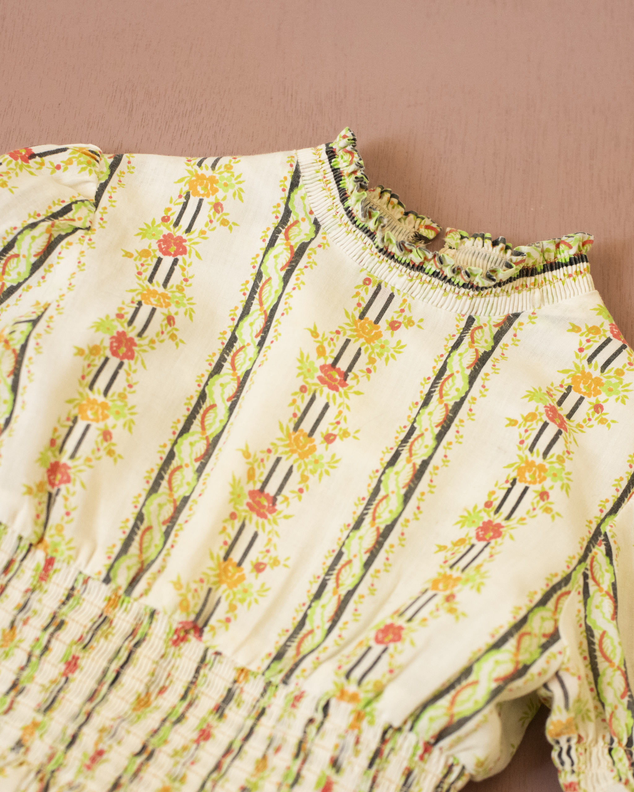 Floral dress with ruffles | 3-4 years