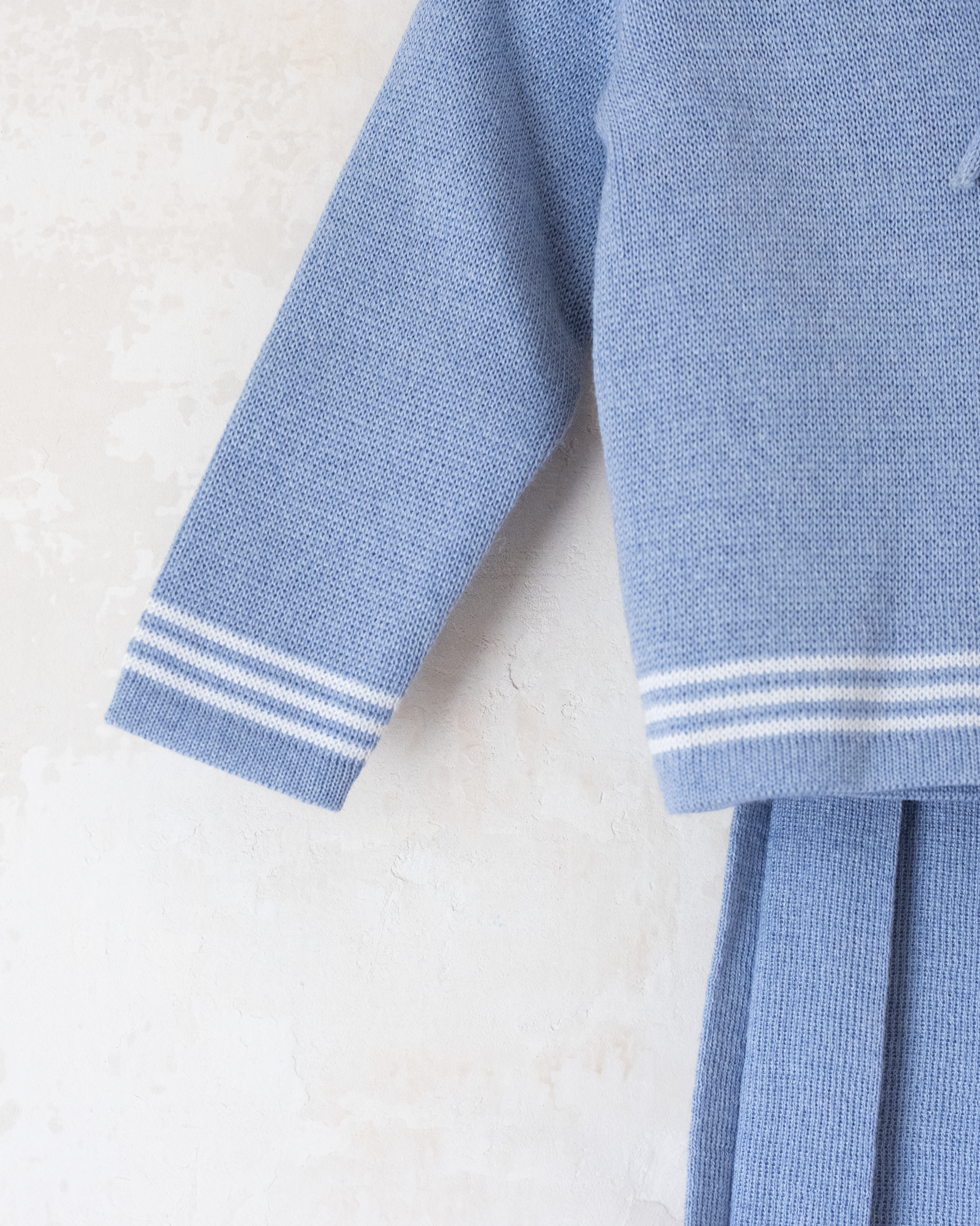 סט ימאים תכלת סריג וחצאית | 12-18 חודשים