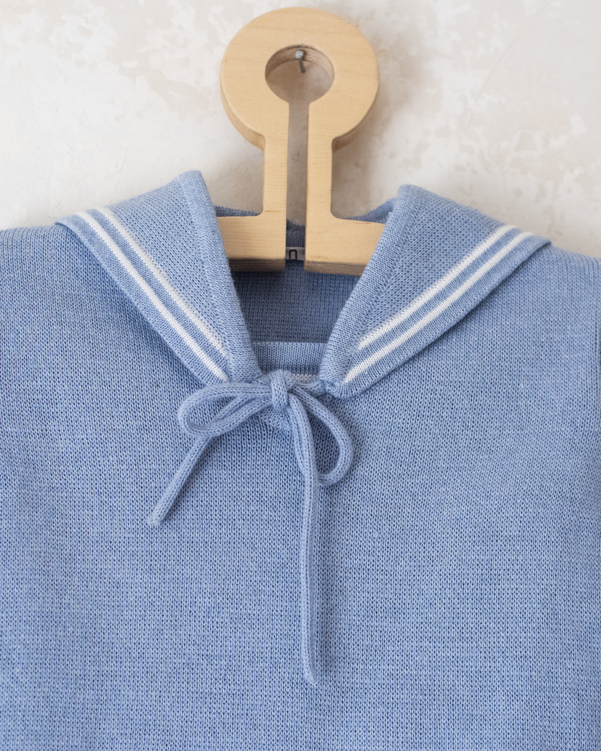 סט ימאים תכלת סריג וחצאית | 12-18 חודשים