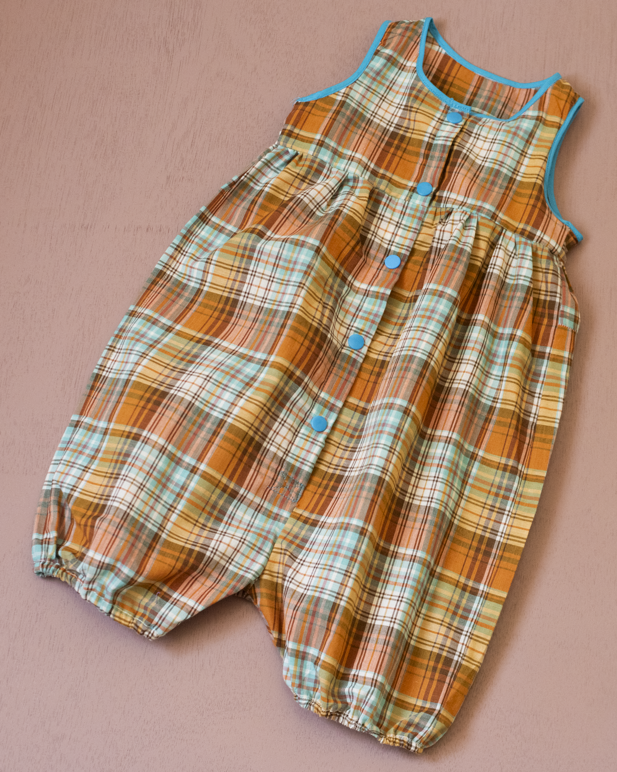 Checked wide overalls | 18-24 months