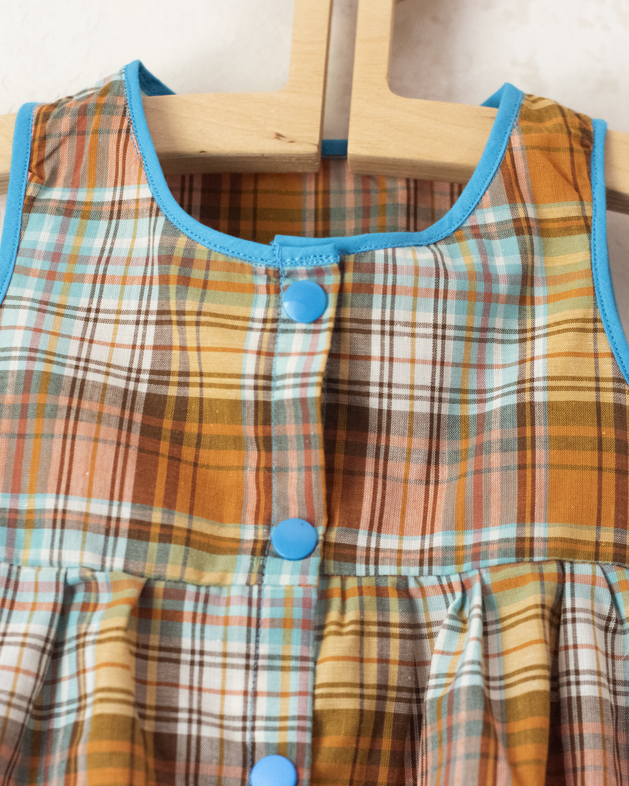 Checked wide overalls | 18-24 months
