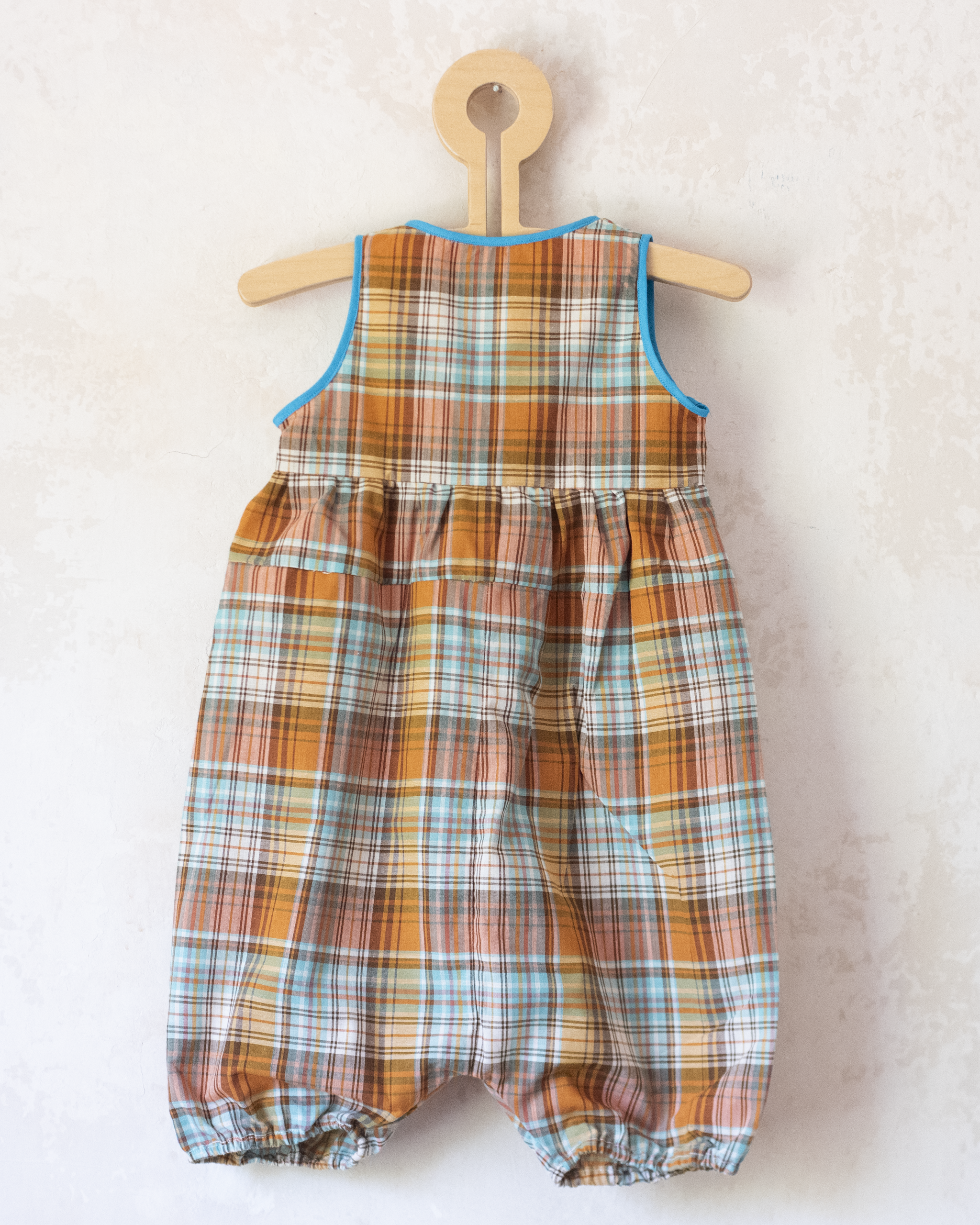 Checked wide overalls | 18-24 months