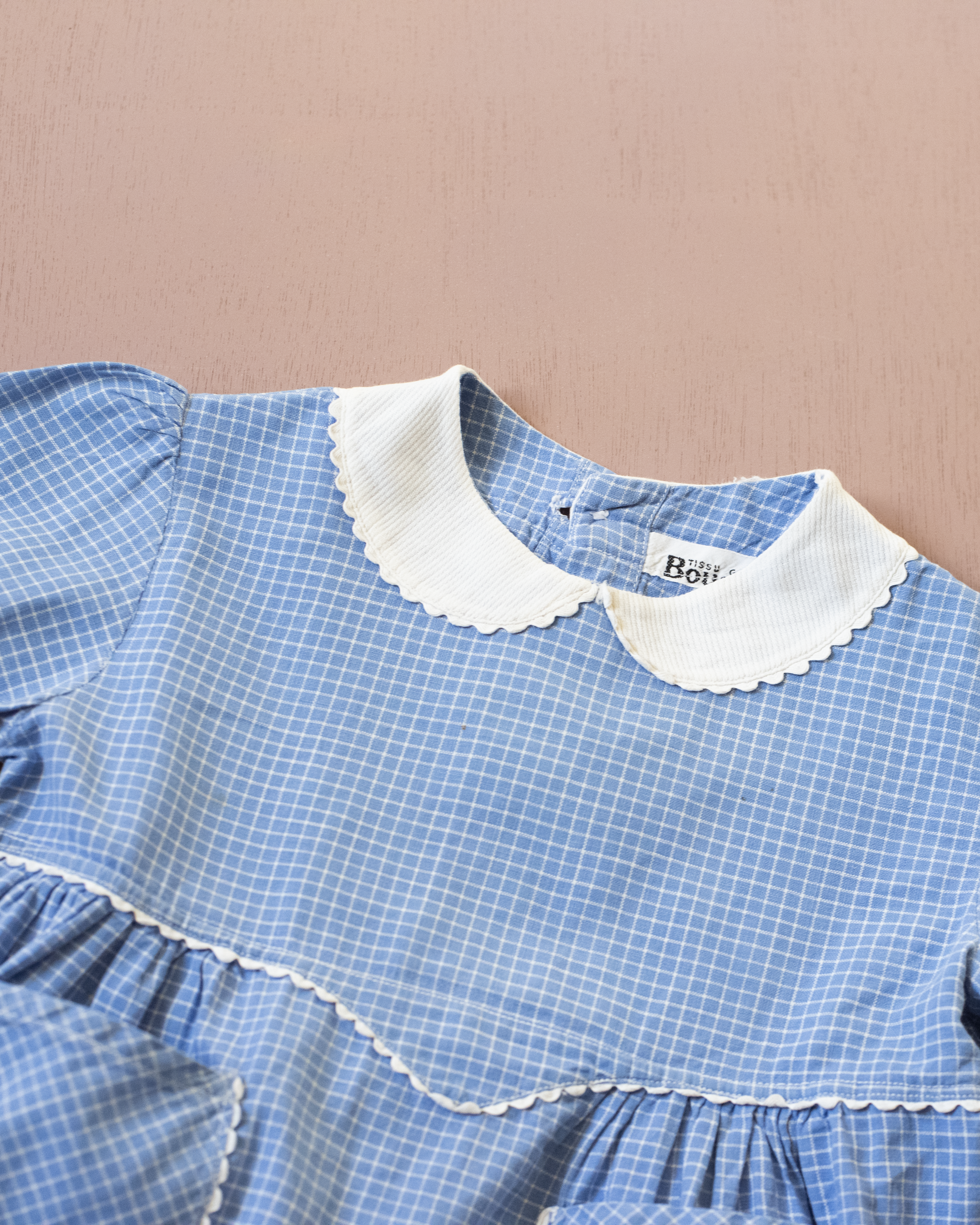 טוניקה צרפתית משובצת | 12-18 חודשים