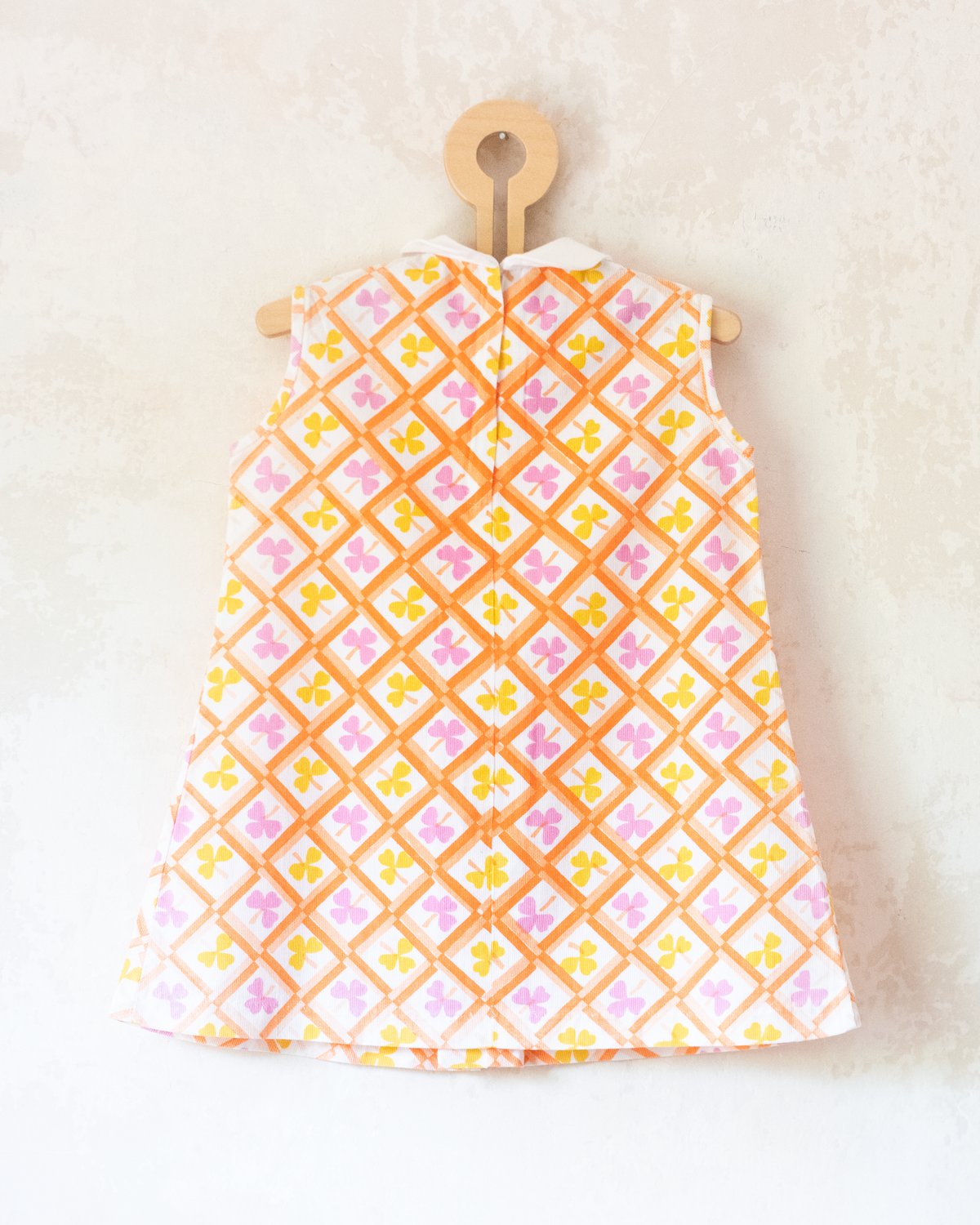 Colorful clover dress from the Sixties | 12-18 months