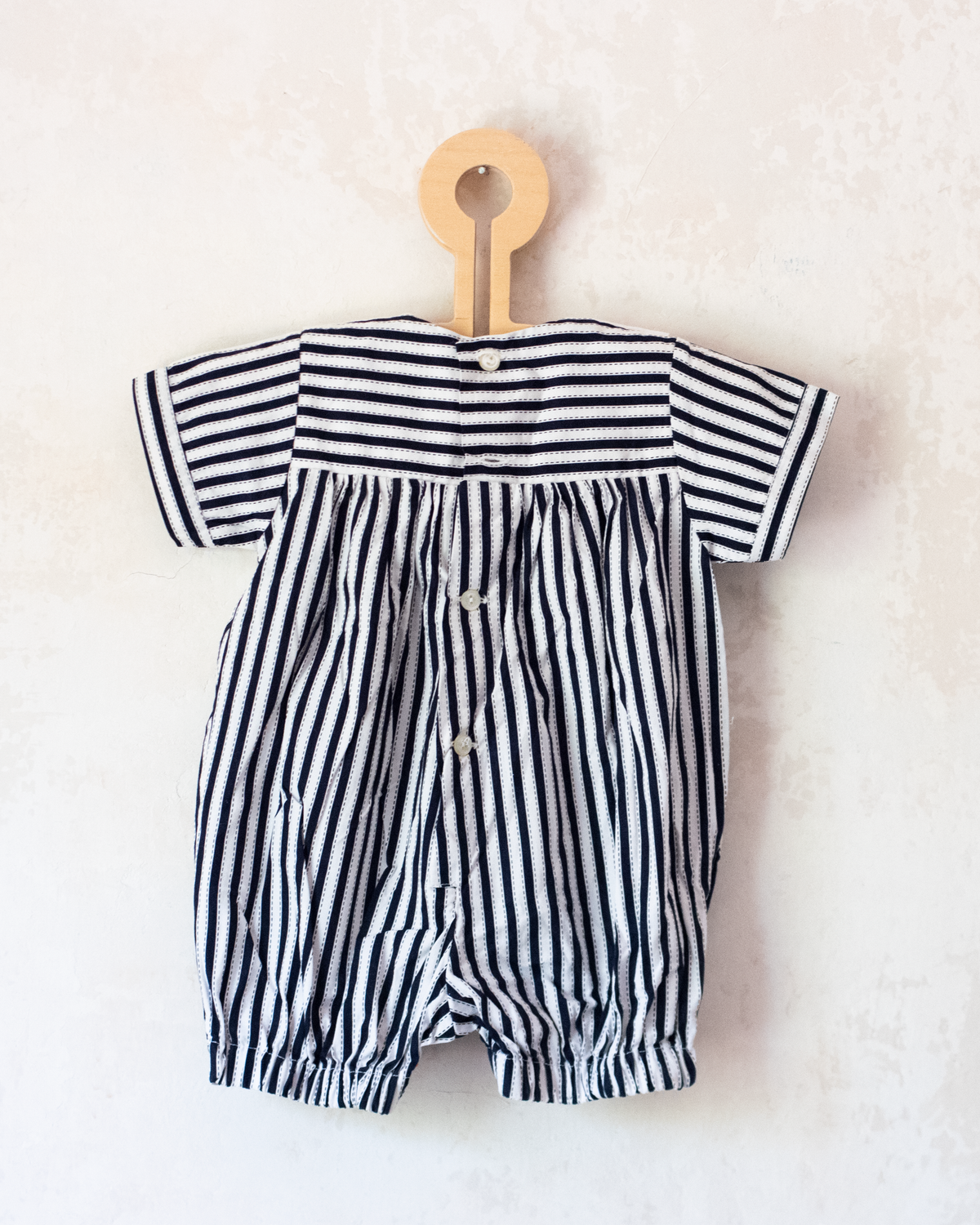 Striped and bear print romper | 3-6 months