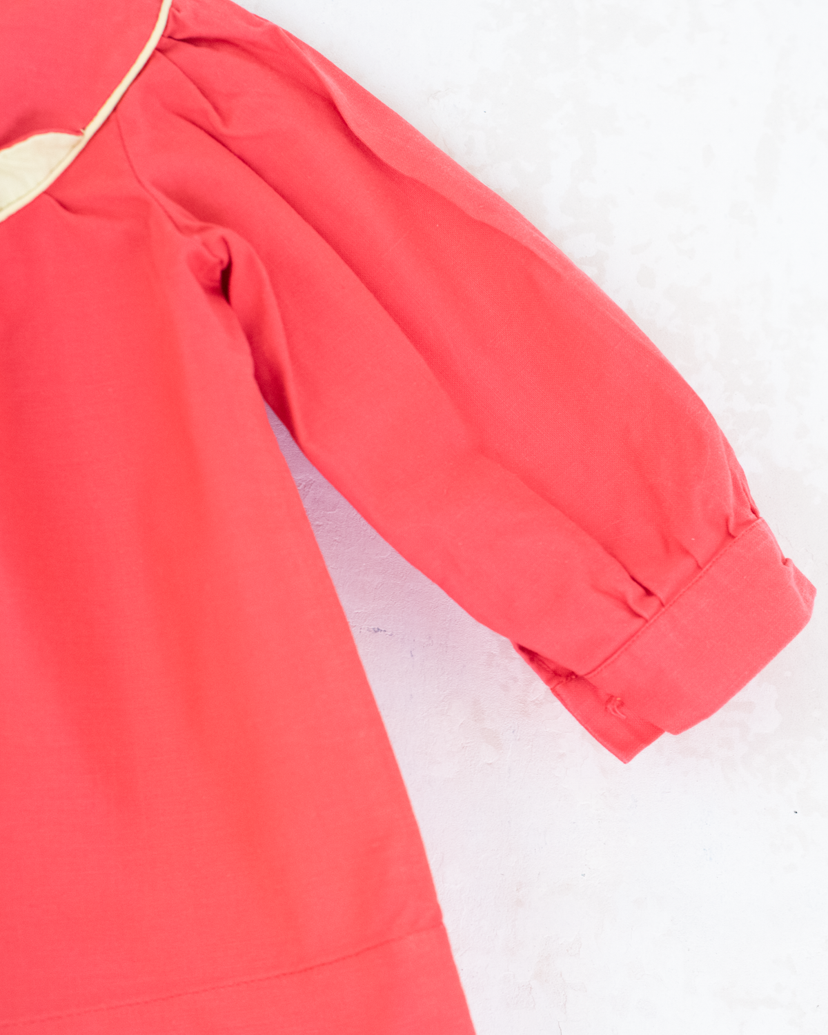 Long 70s pink and yellow shirt | 9-12 months