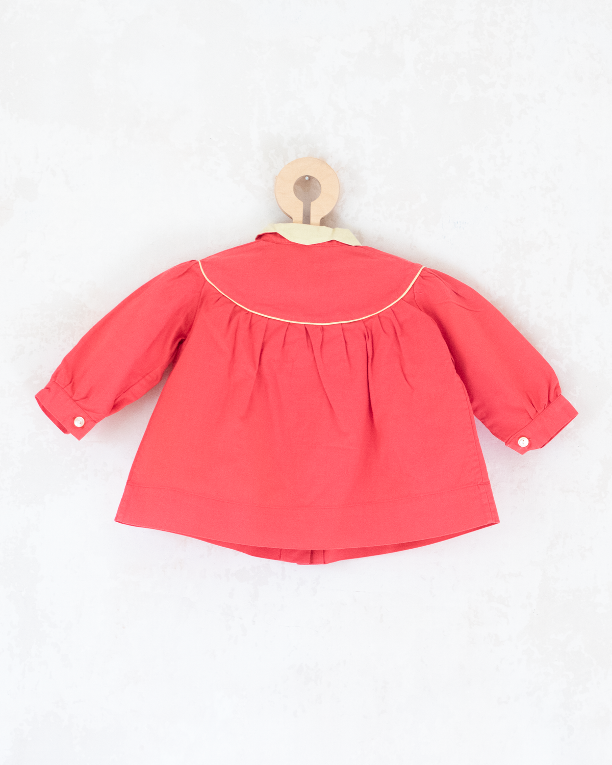 Long 70s pink and yellow shirt | 9-12 months