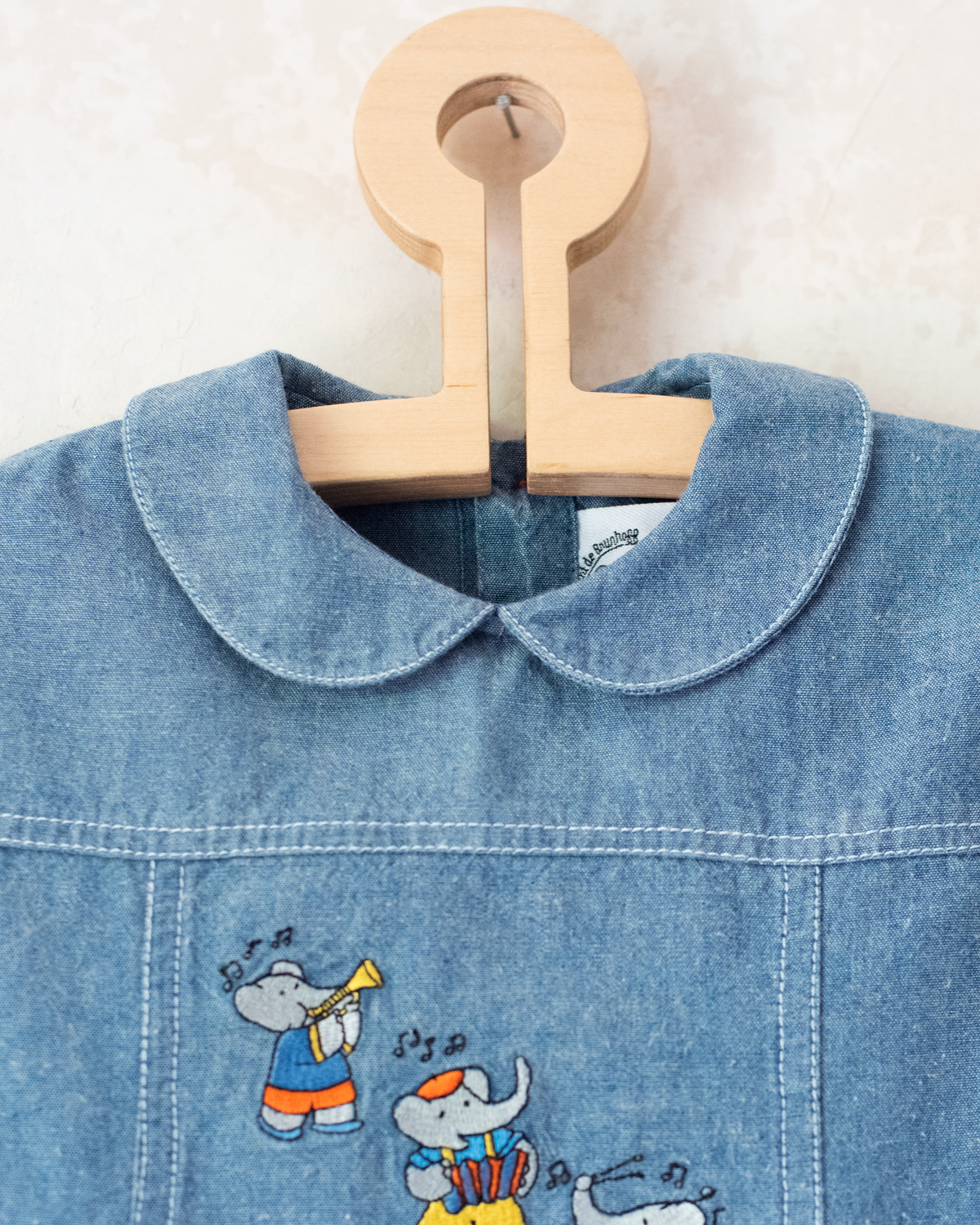 King Bebar Embroidered Denim Dress | 4-5 Years