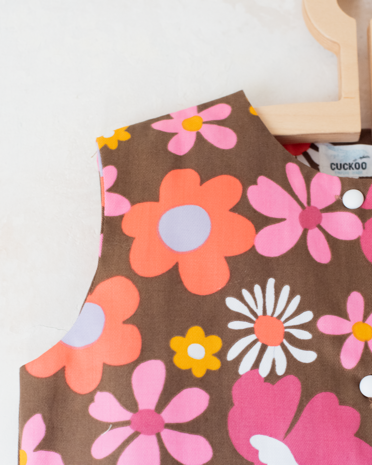 Colorful floral dress from the 70s | Dead stock | 5-6 years 