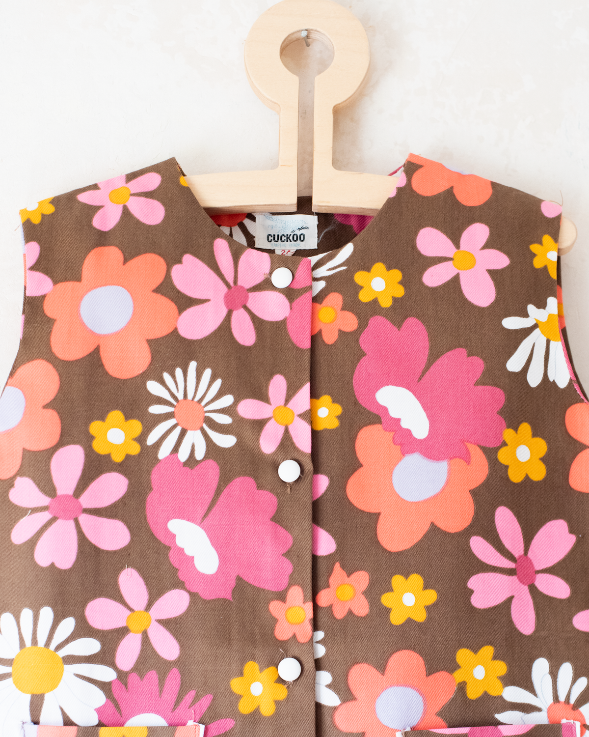 Colorful floral dress from the 70s | Dead stock | 5-6 years 