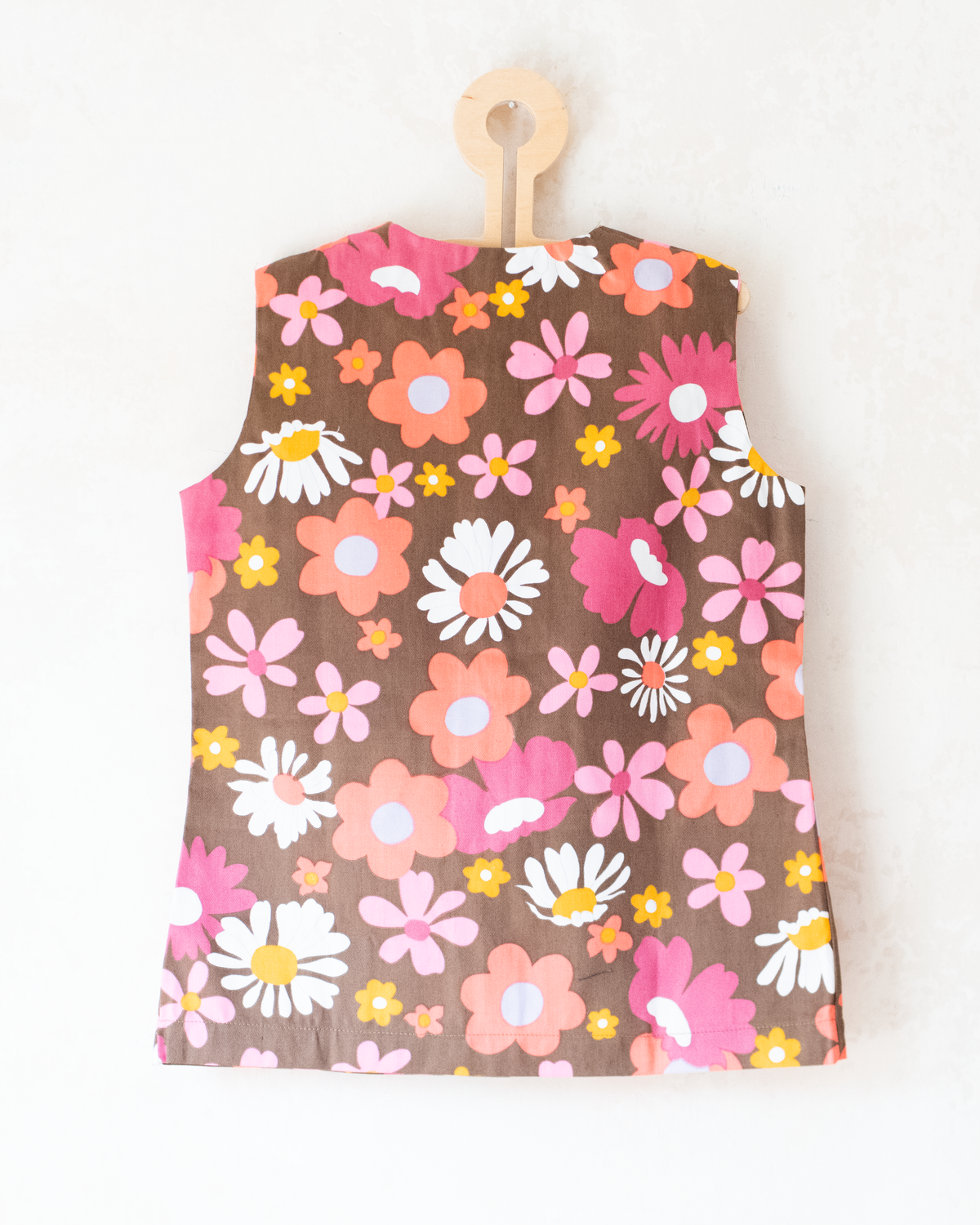 Colorful floral dress from the 70s | Dead stock | 5-6 years 