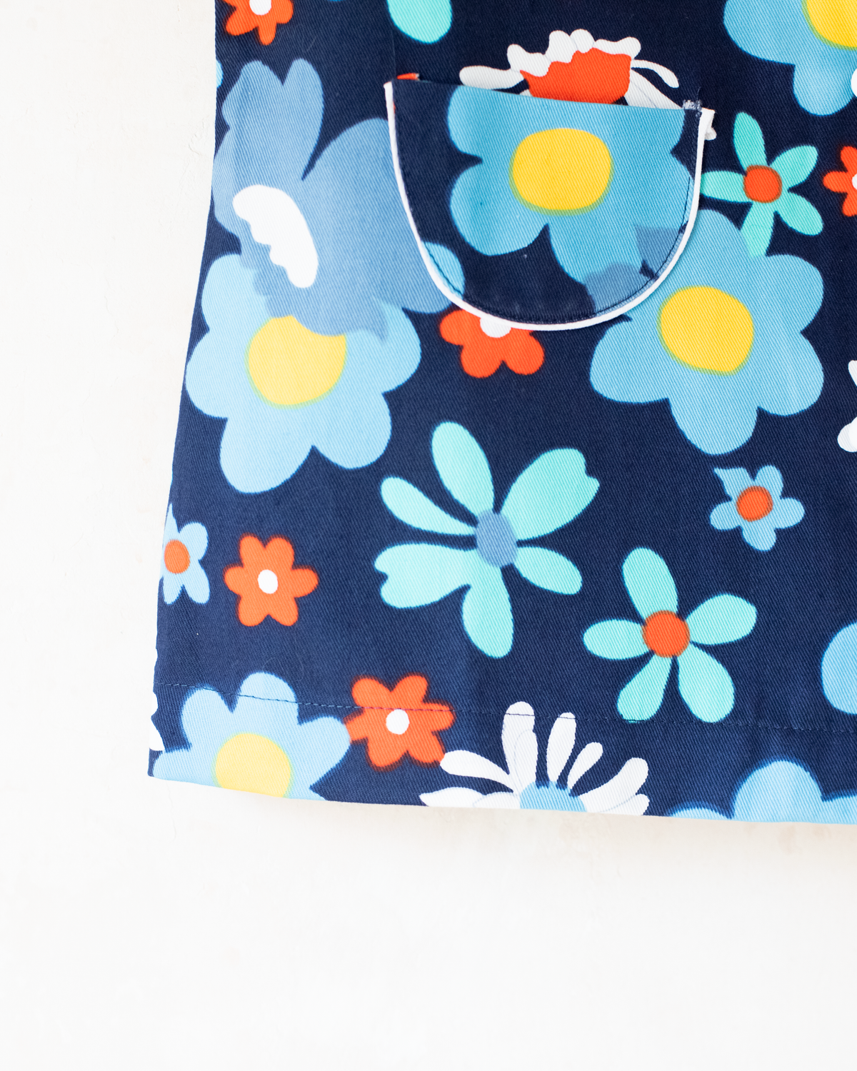 Blue floral dress from the 70s | Dead stock | 2-3 years