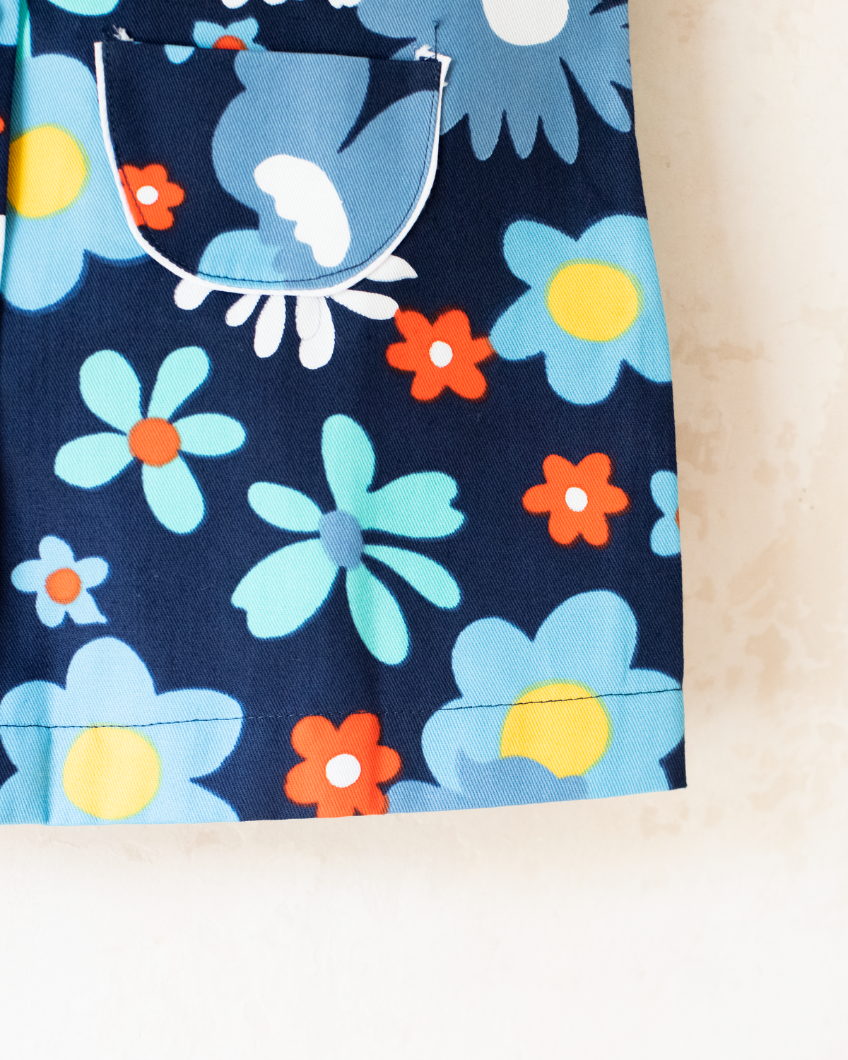 Blue floral dress from the 70s | Dead stock | 2-3 years