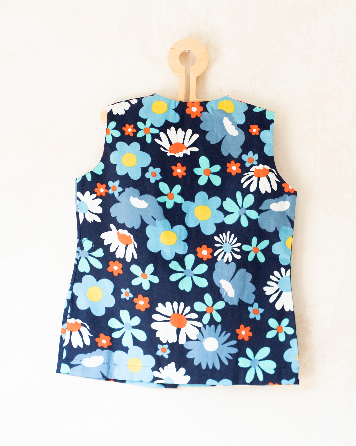 Blue floral dress from the 70s | Dead stock | 2-3 years