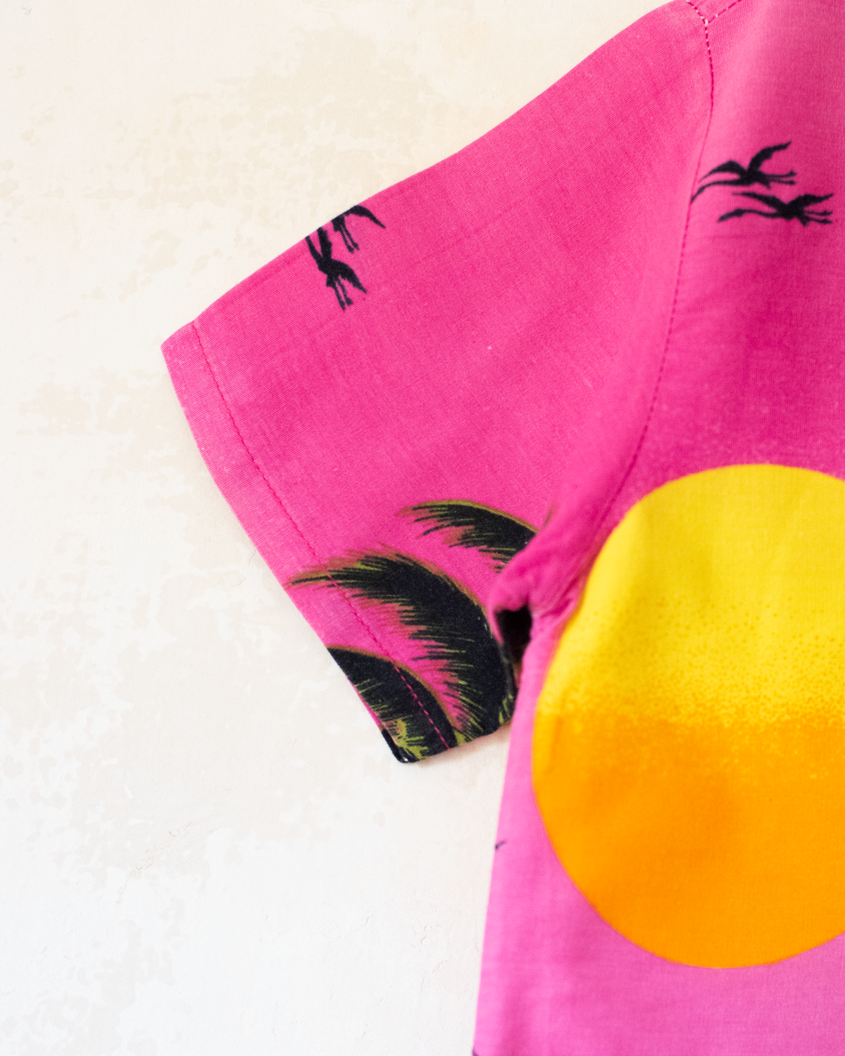 Hawaiian shirt with palm trees and sailboats | Ages 8-10