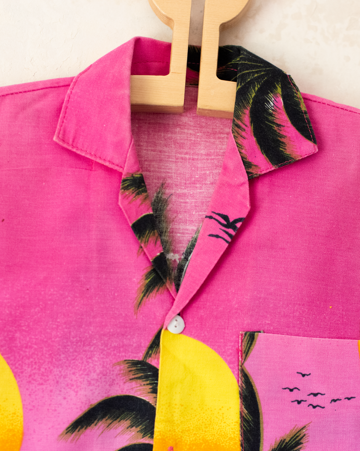 Hawaiian shirt with palm trees and sailboats | Ages 8-10