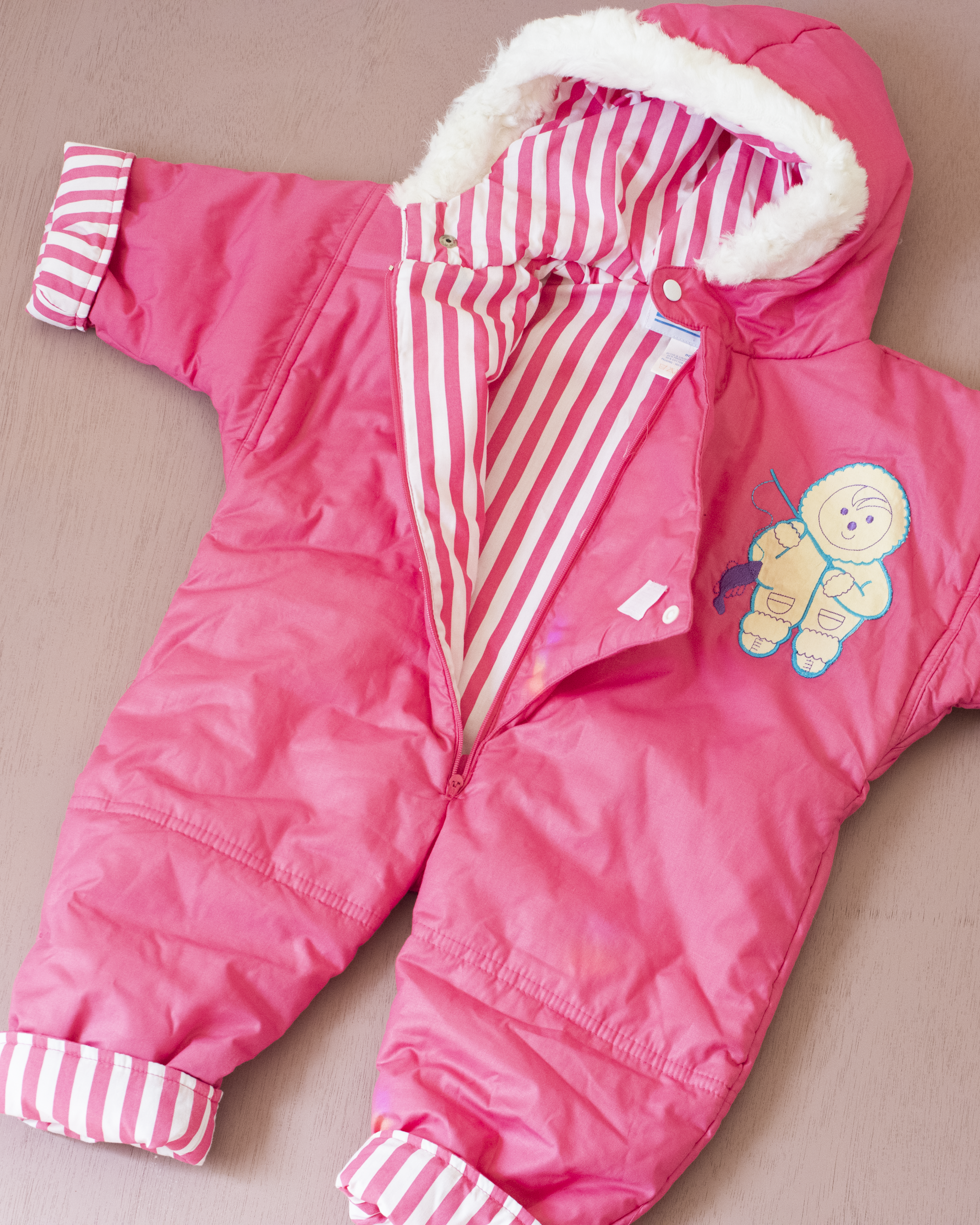 חרמונית ורודה עם אסקימוסי | דד סטוק צרפתי | 12-18 חודשים