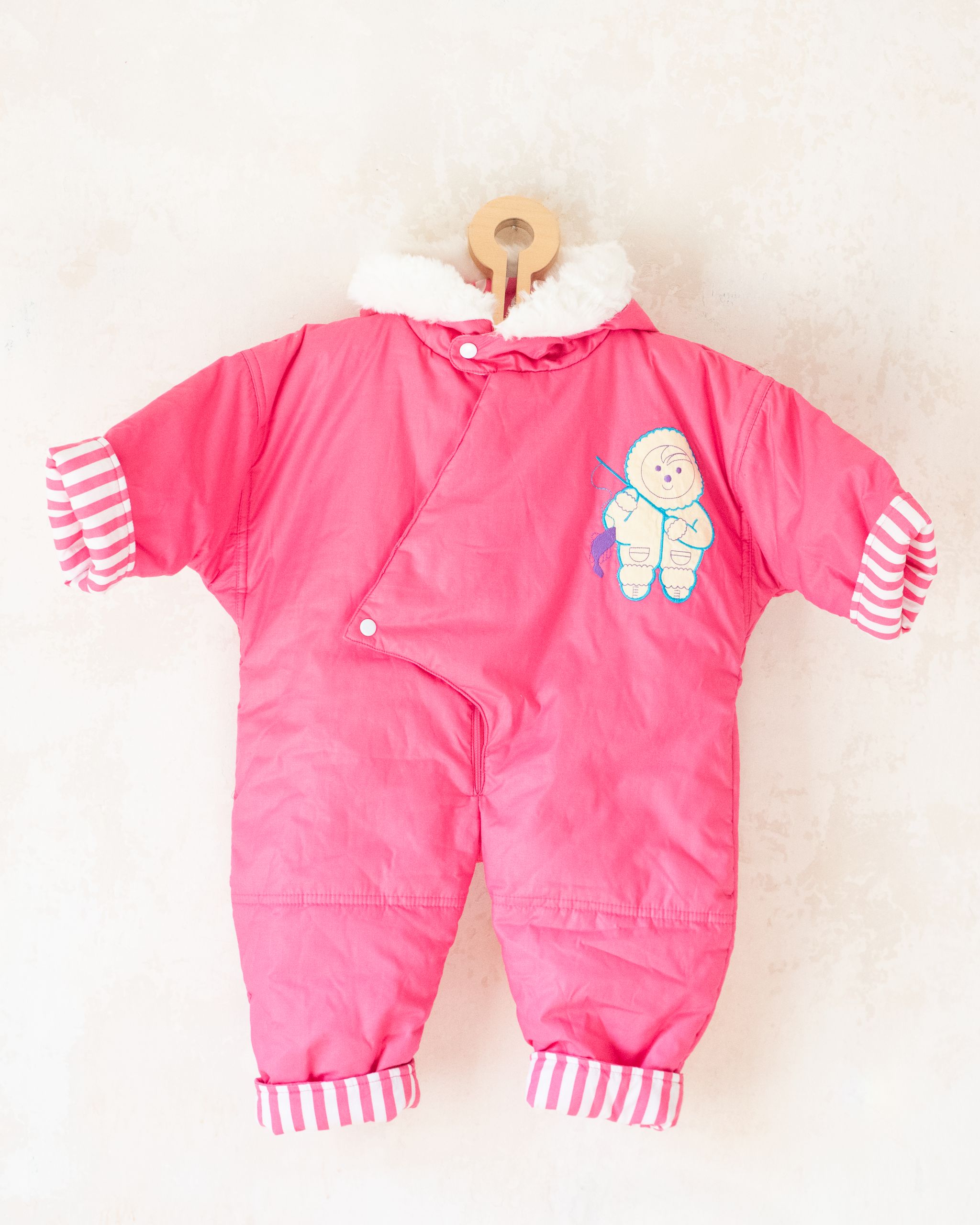 חרמונית ורודה עם אסקימוסי | דד סטוק צרפתי | 12-18 חודשים