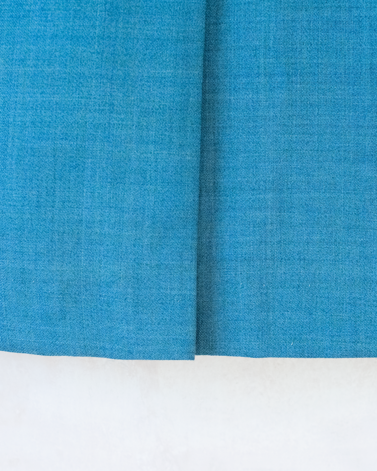 Seventies dress in turquoise with checks | French dead stock | 7-8 years