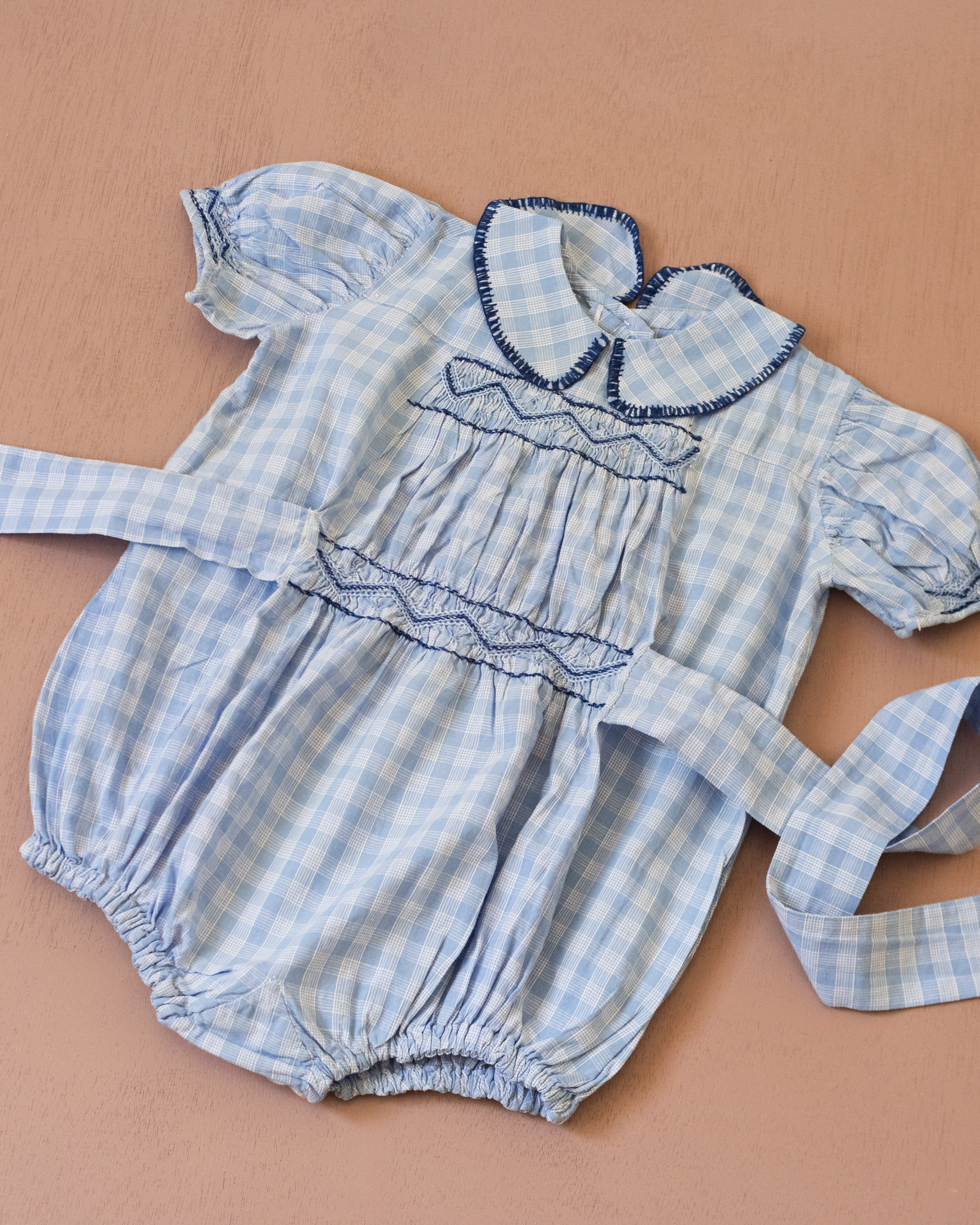 French Plaid Romper | 12-18 Months