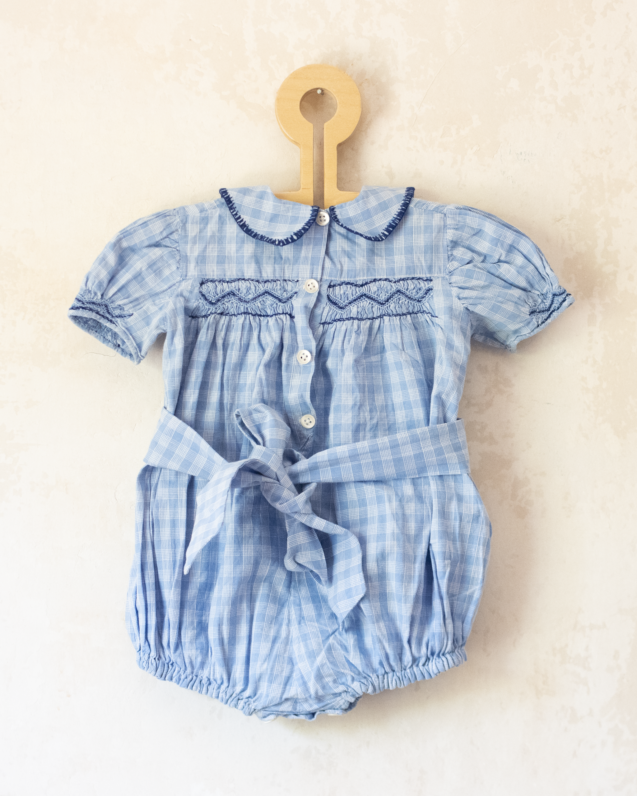 French Plaid Romper | 12-18 Months