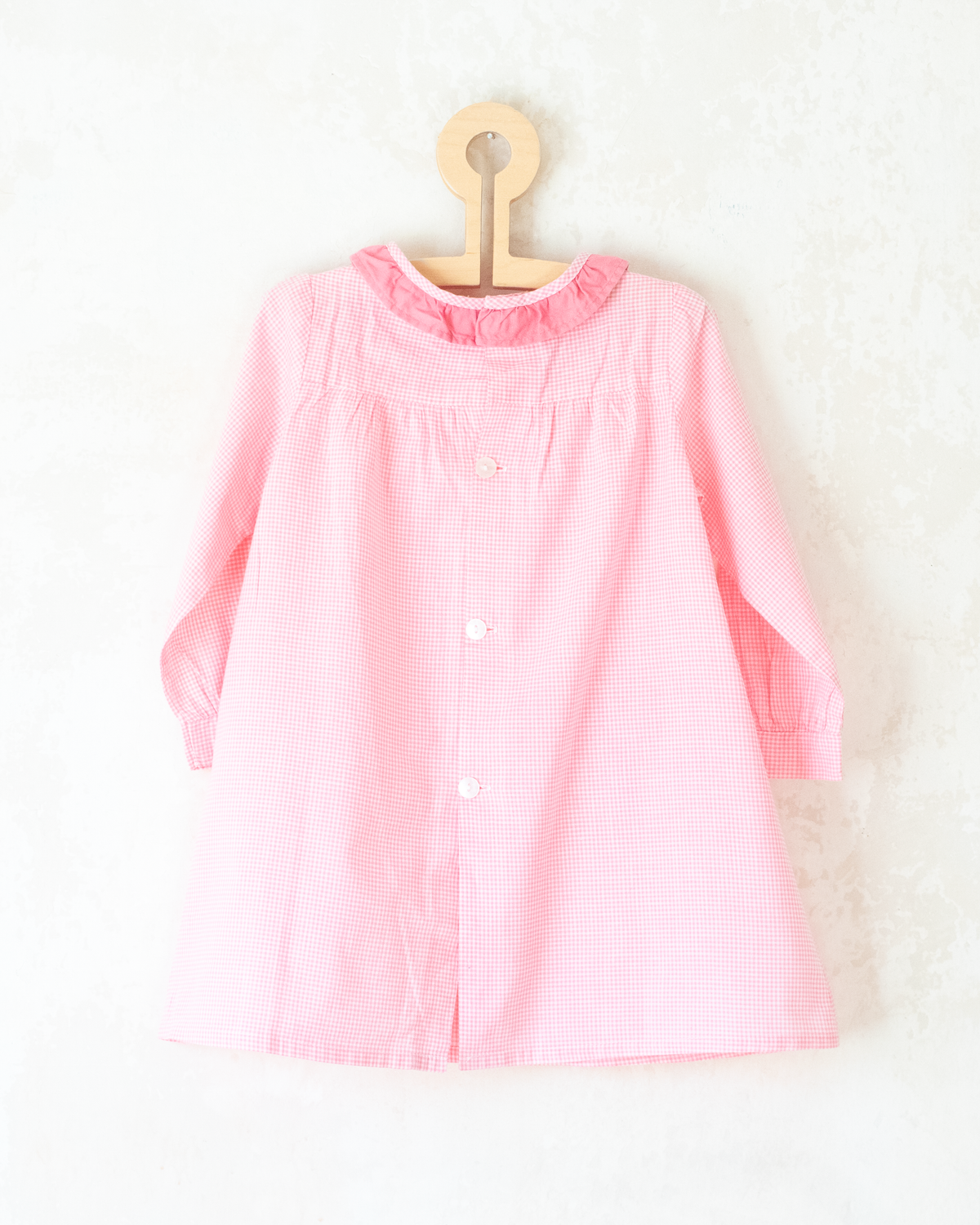 Pink plaid tunic with ice cream | 3-4 years