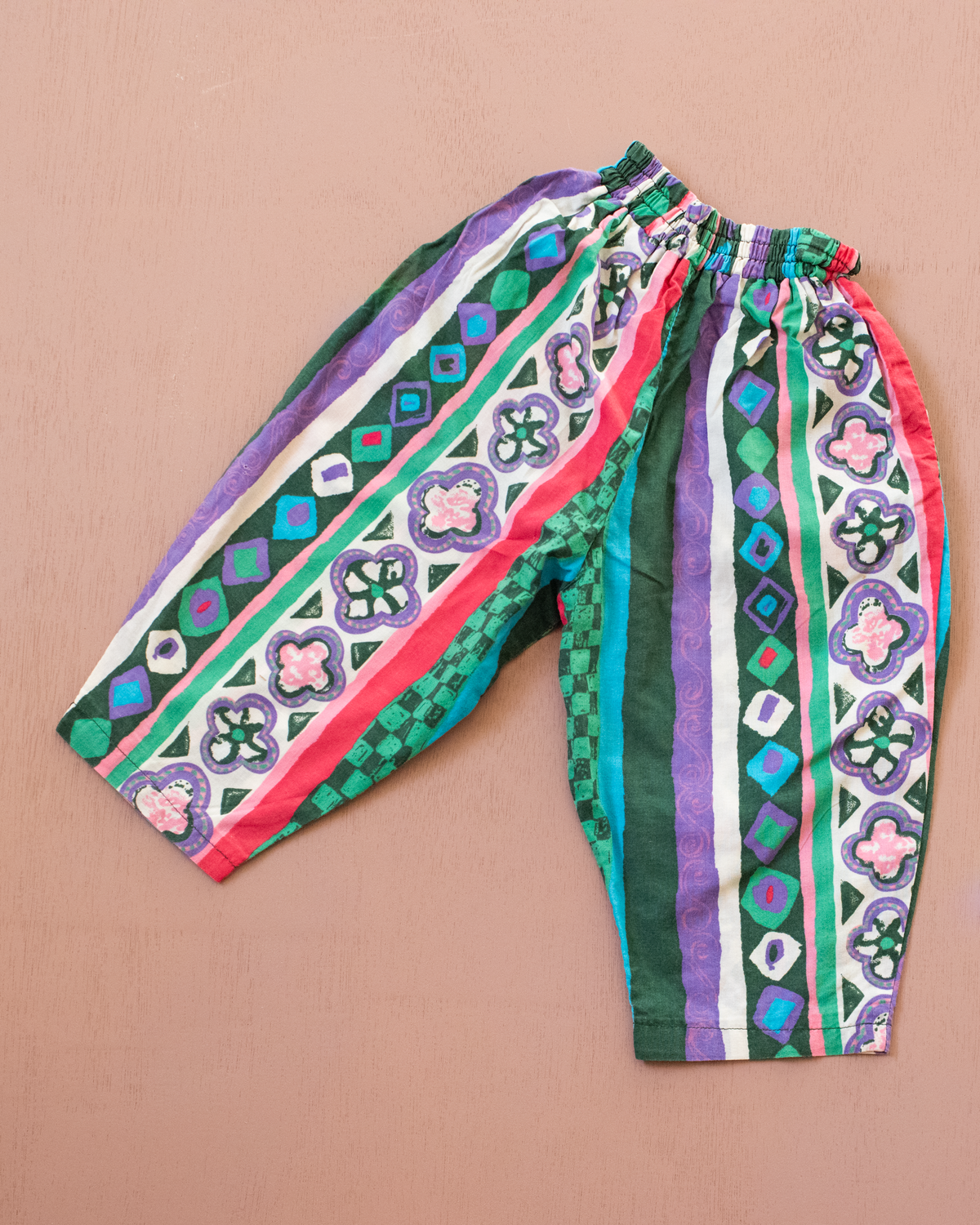 Colorful long pants from the eighties | 12-18 months