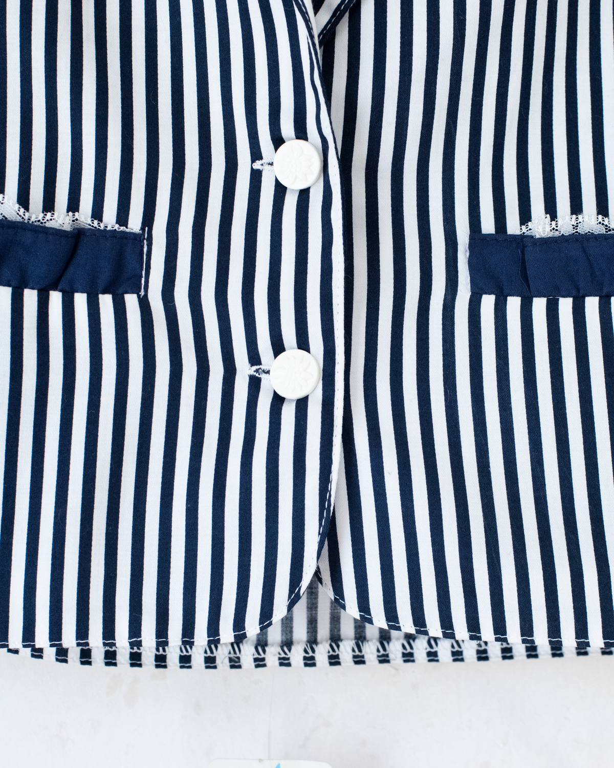 Custom-made striped jacket | Dead stock from Italy | 6-7 years