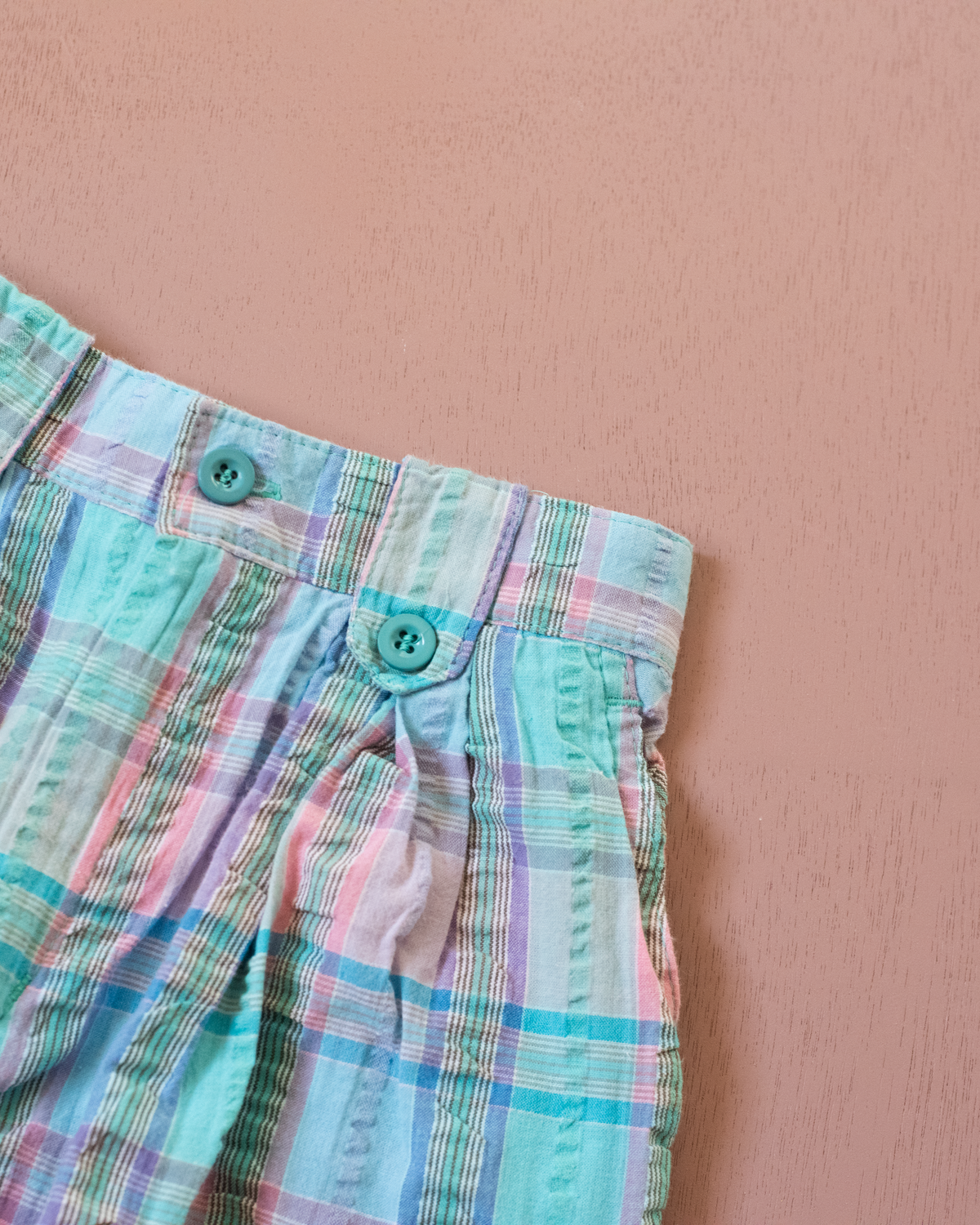 Plaid "Crinkled" Long Trousers | 5-6 Years