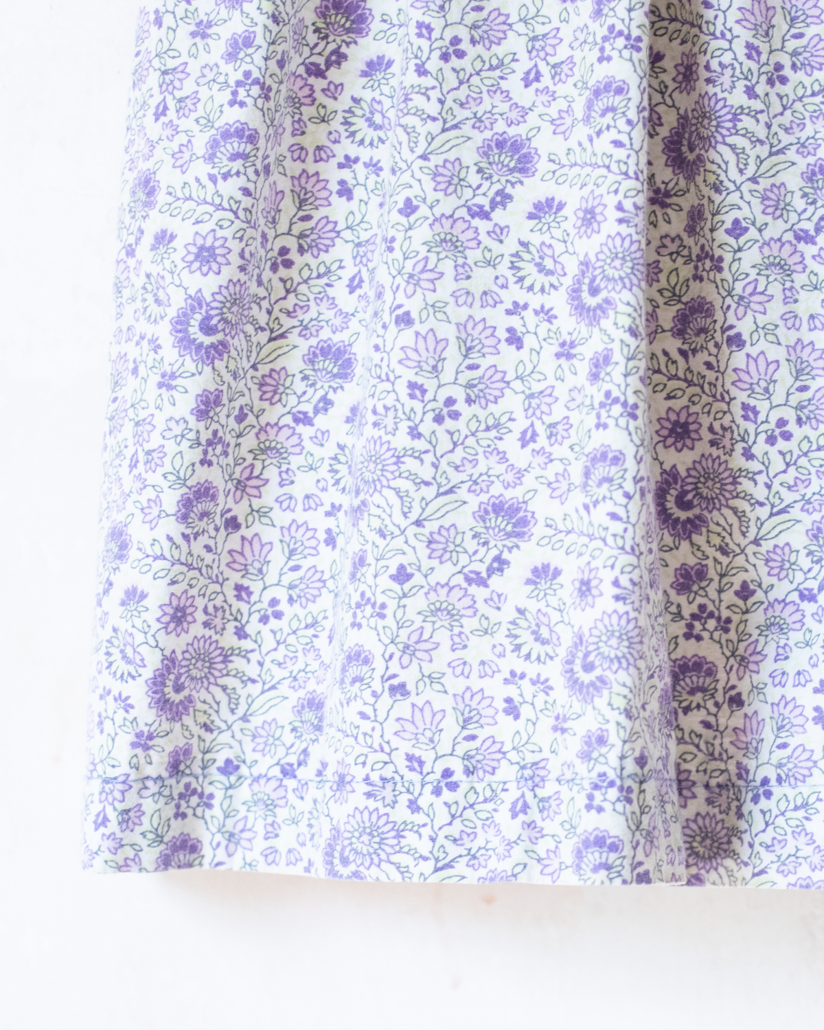 Purple floral and checkered dress | 4-5 years