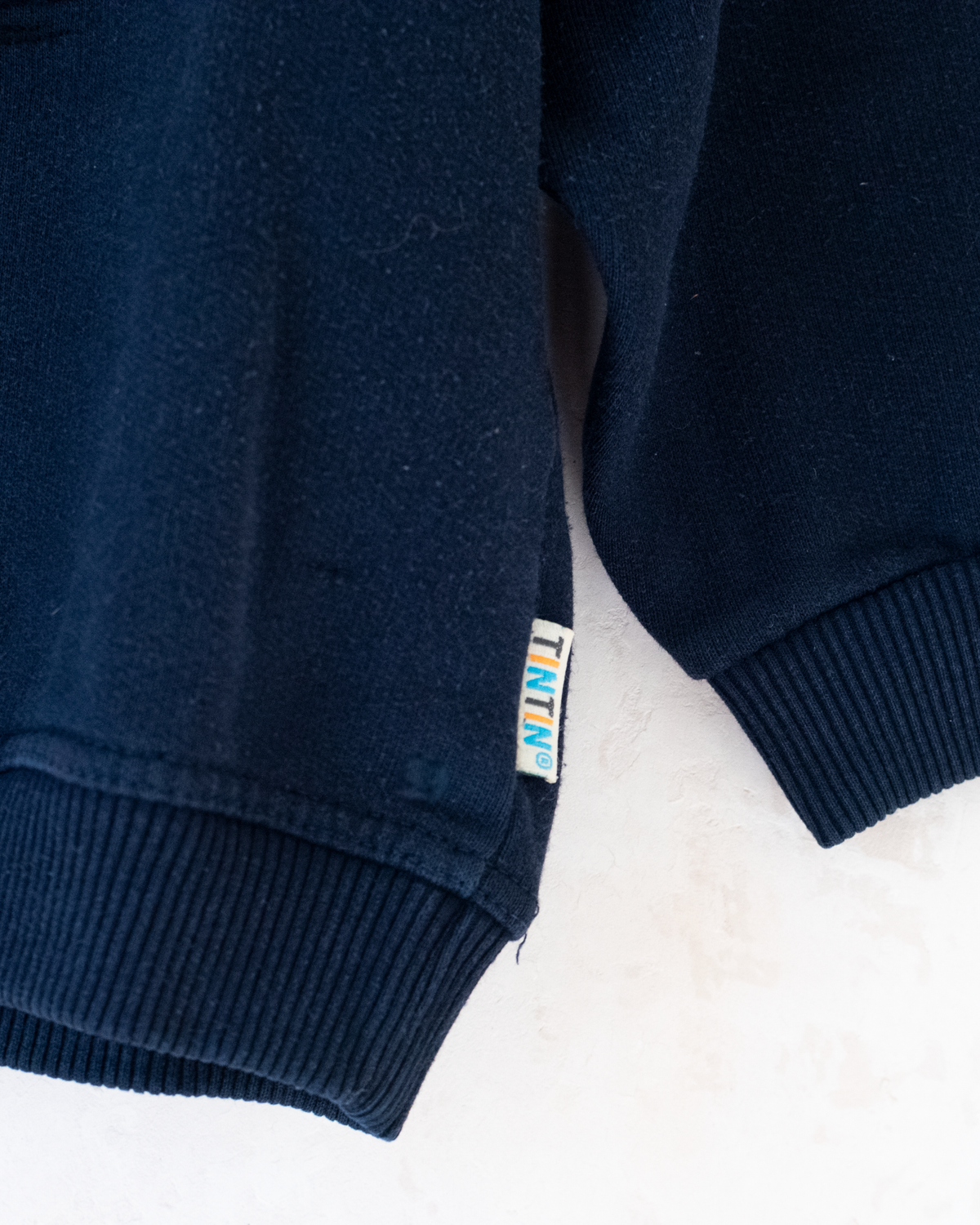 Blue sweatshirt with colorful Tintin embroidery | 3-4 years