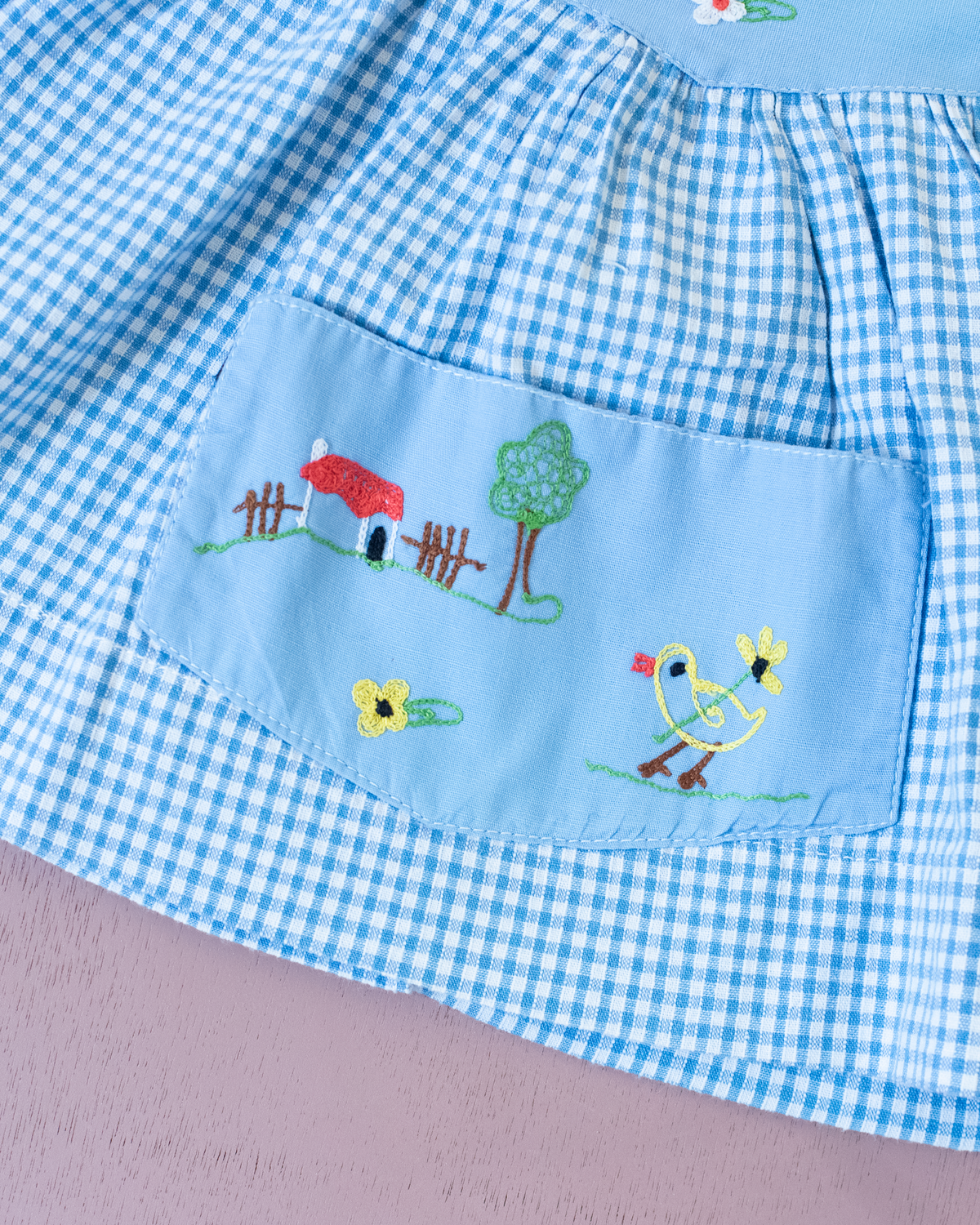 Plaid shirt with embroidery | 9-12 months