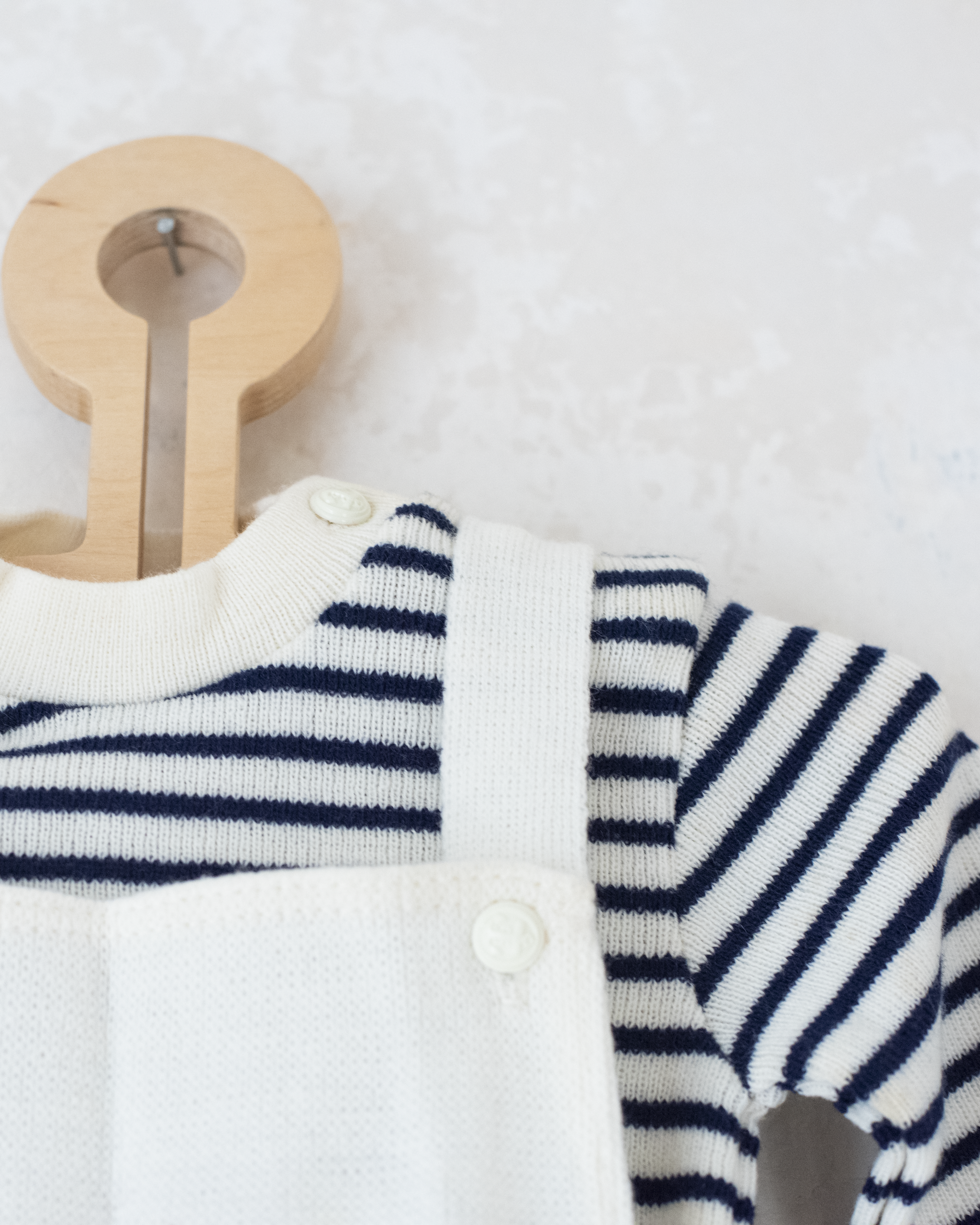 סט אוברול וסוודר עם דולפין | דד סטוק צרפתי מהסבנטיז | 18-24 חודשים